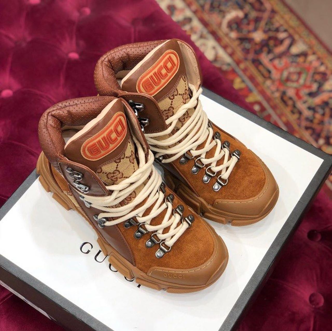 Gucci Flashtrek Gucci Sneakers Brown For Women Gucci - Soul Replicas