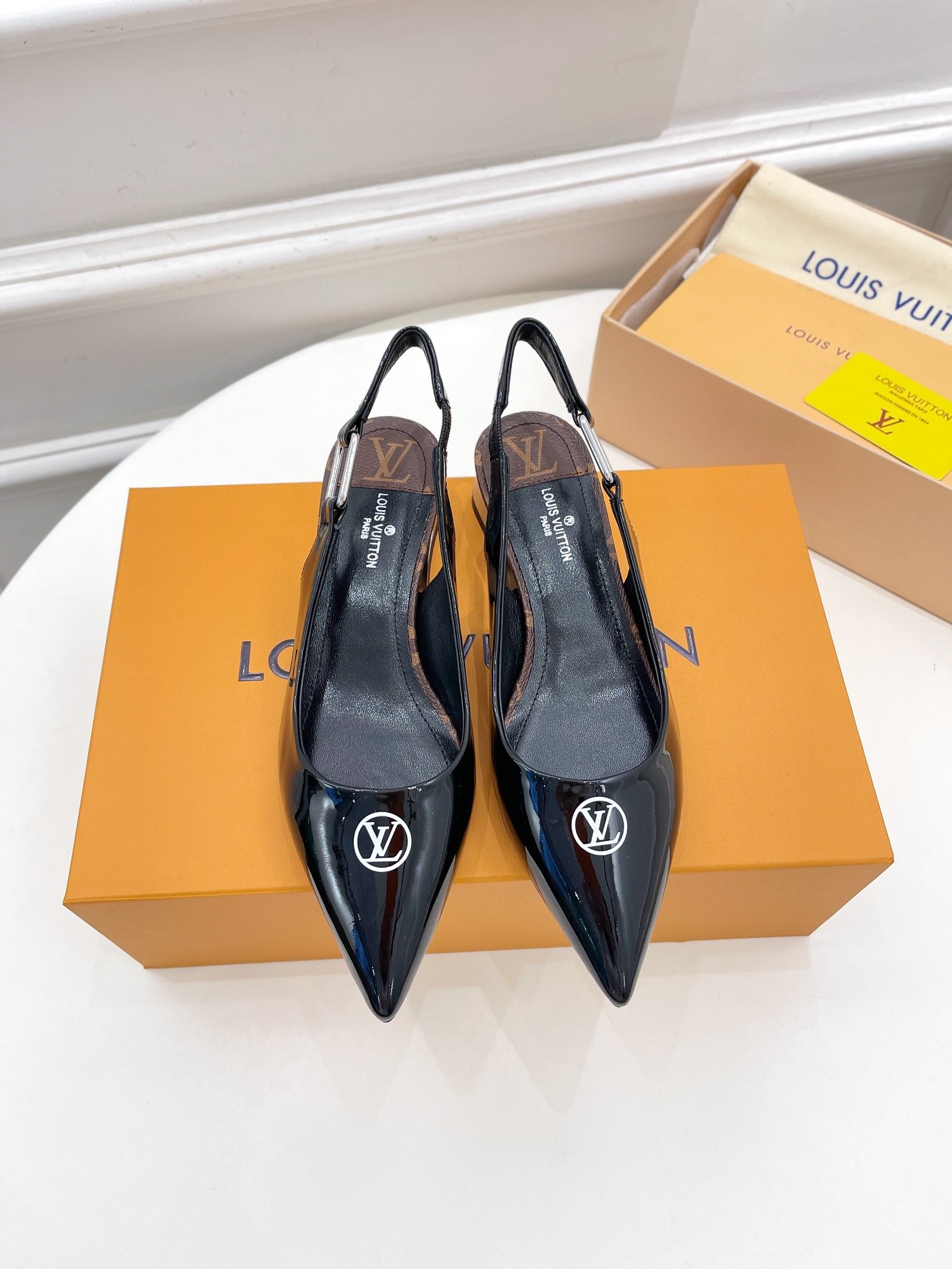 Louis Vuitton Magnetic Slingback Pump Black For Women LV 1A9O7U - Soul Replicas