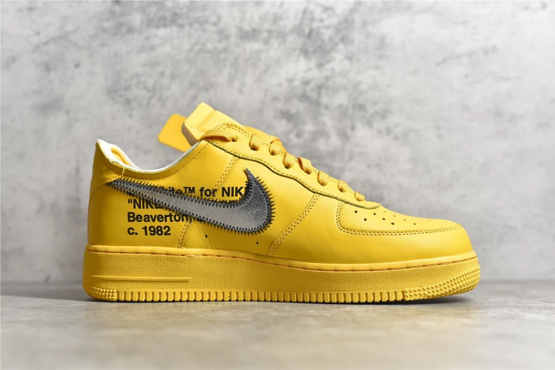 NIKE AIR FORCE 1 x OFF-WHITE ICA UNIVERSITY GOLD - Soul Replicas