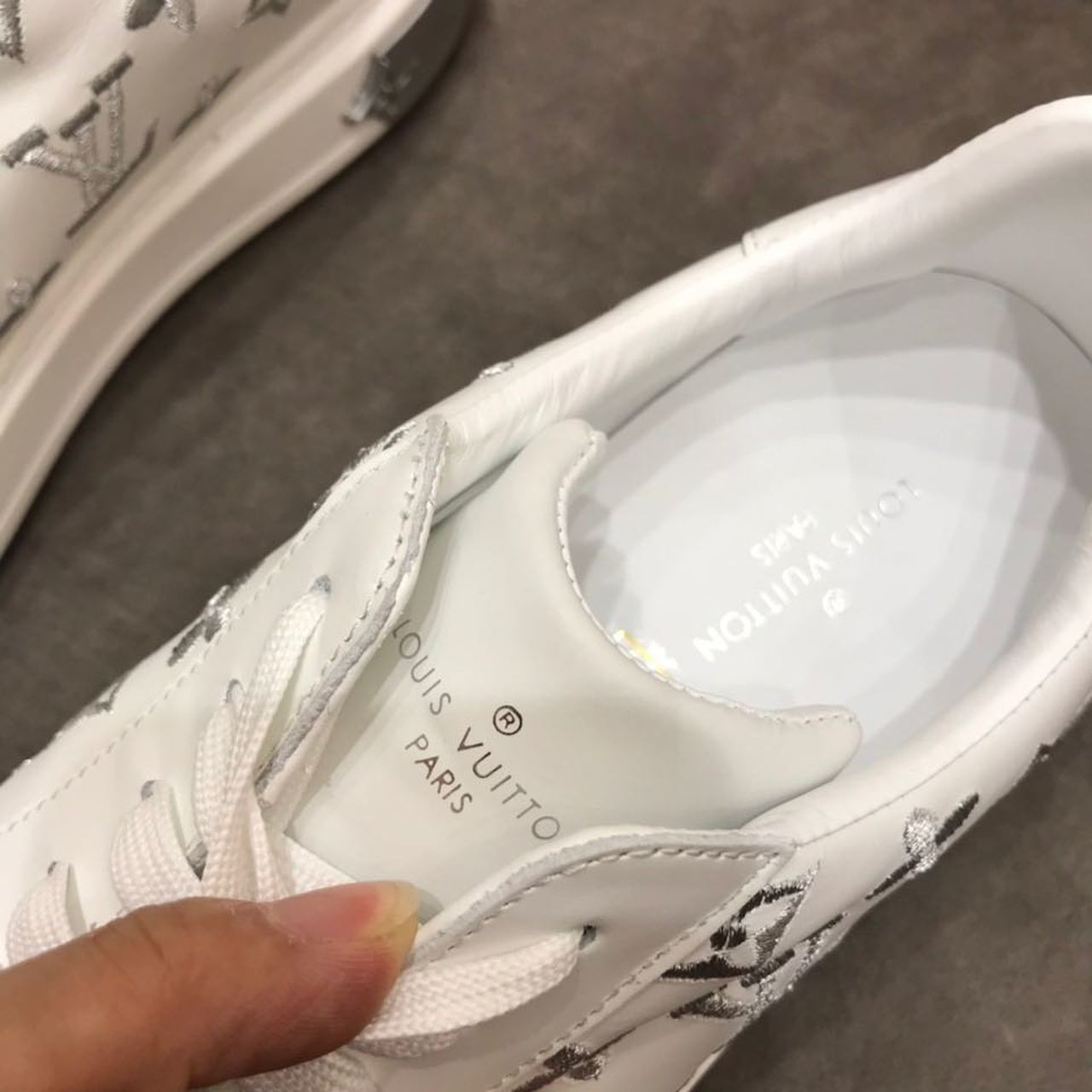 Louis Vuitton Time Out Sneaker White/Silver For Women LV - Soul Replicas