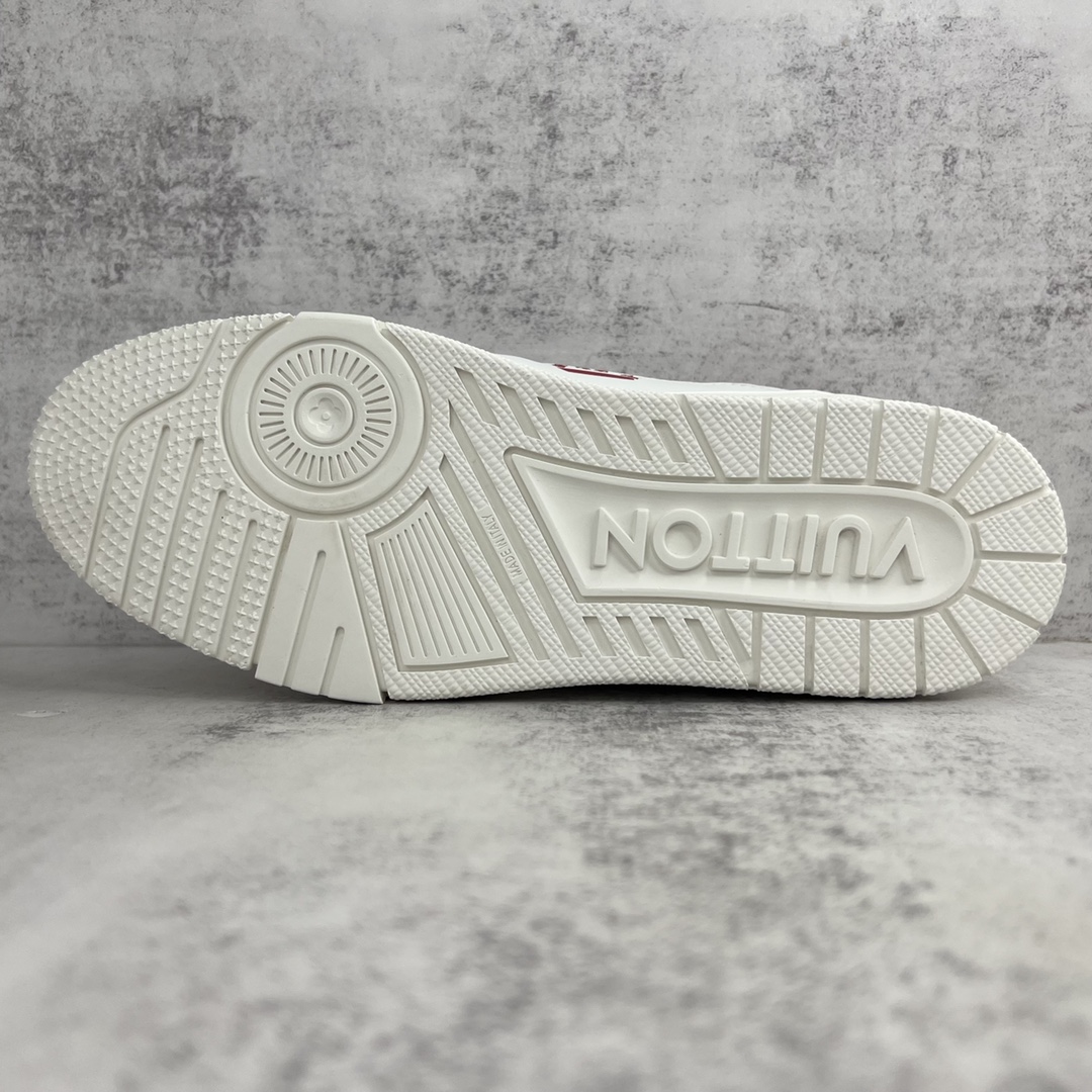 Louis Vuitton Women's LV Trainer Sneaker Red For Women LV - Soul Replicas