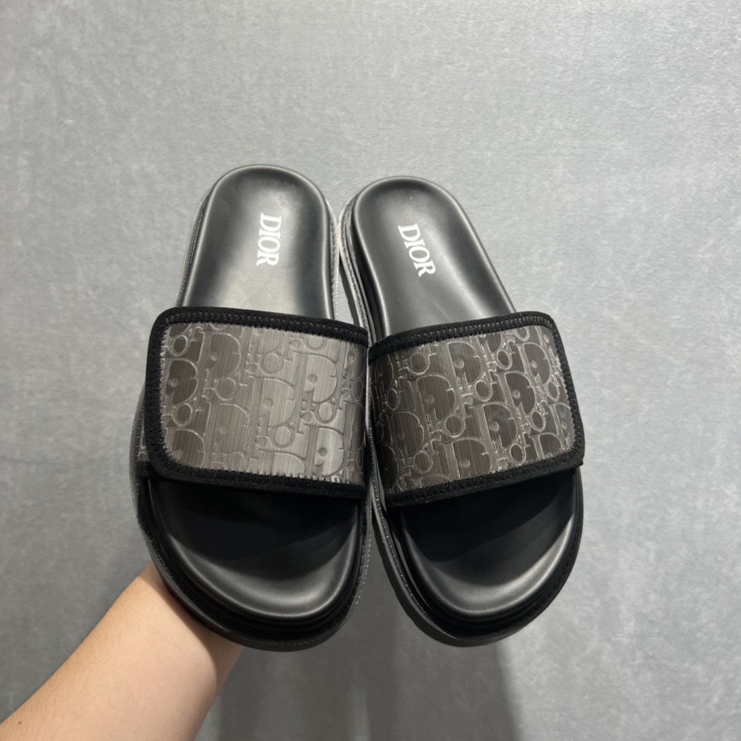 Christian Dior Alpha Sandal Black For Men CD - Soul Replicas