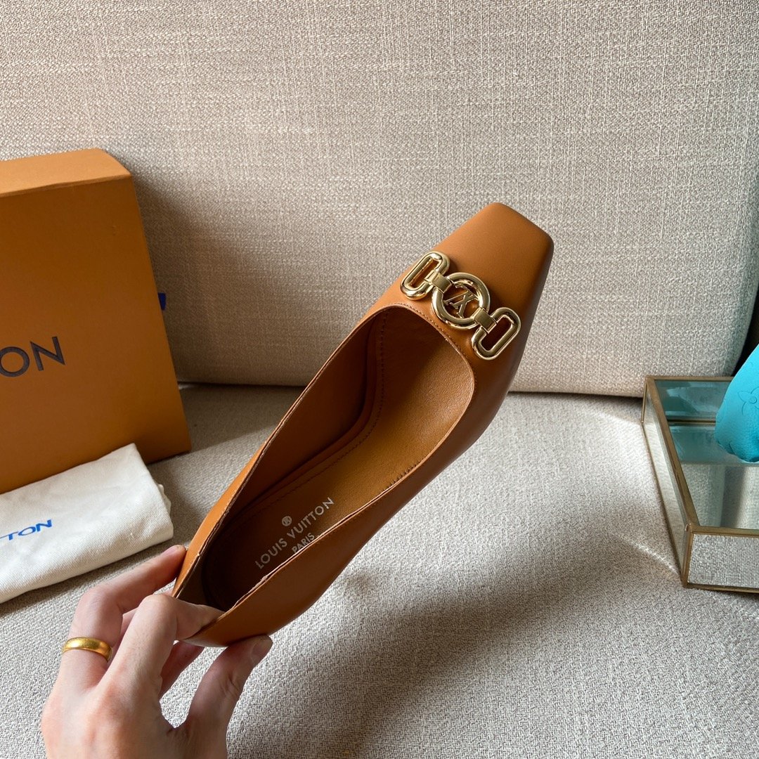 Louis Vuitton Women's Rotary Pump Brown For Women LV - Soul Replicas