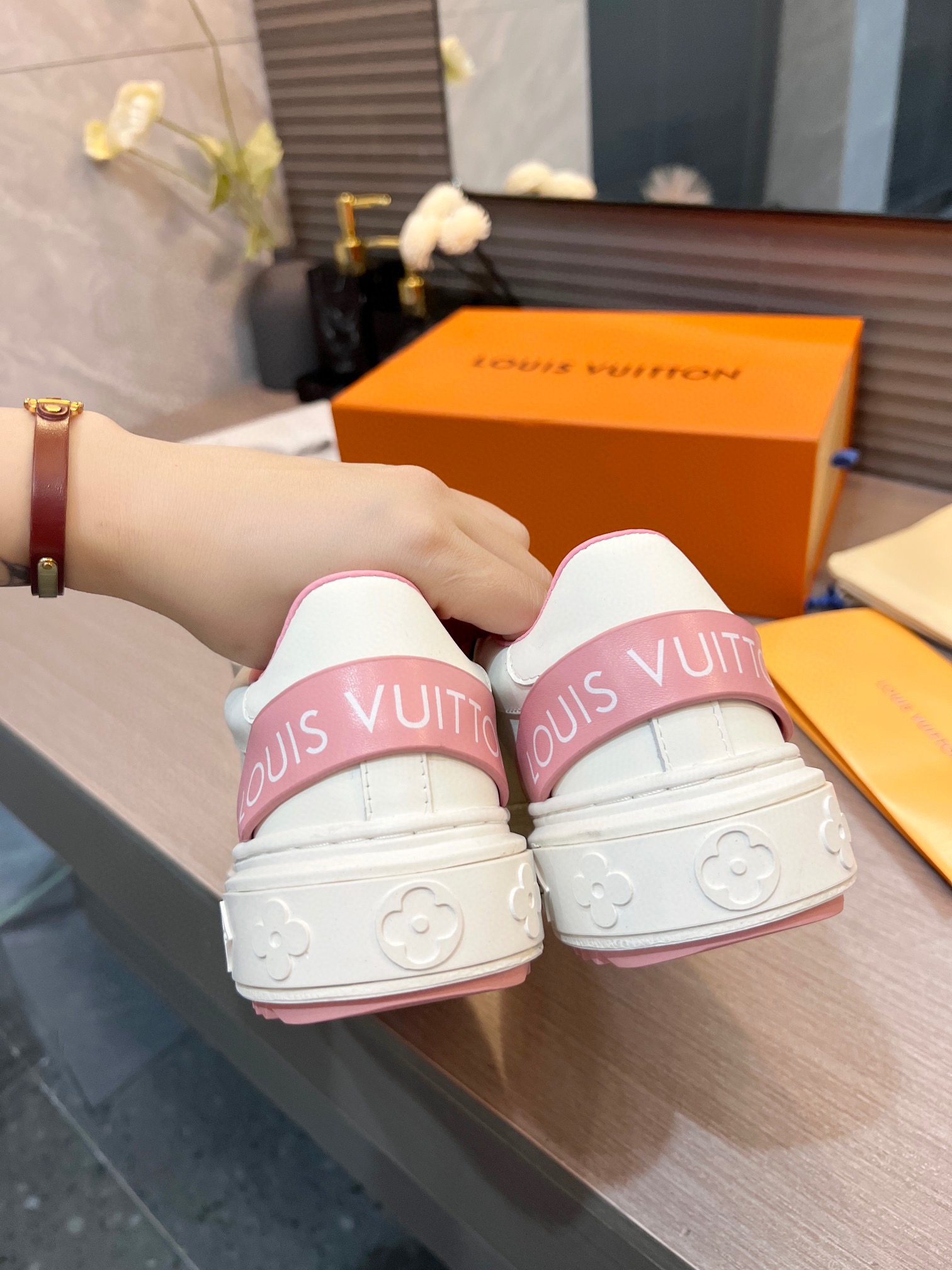 Louis Vuitton Women's Time Out Sneaker Pink For Women LV - Soul Replicas