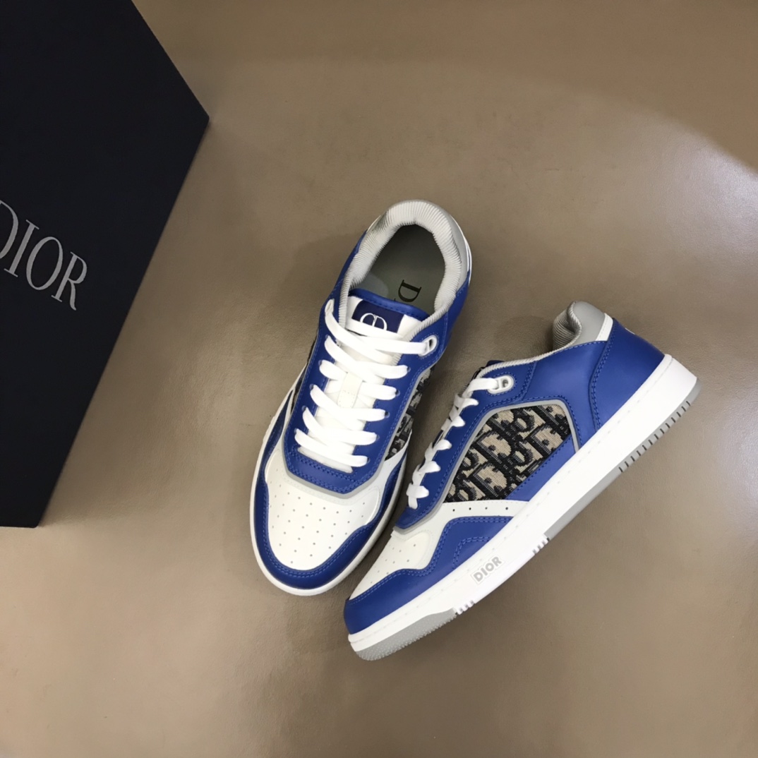 Christian Dior B27 Low-Top Sneaker Blue For Men CD 3SN272ZIR_H560 - Soul Replicas