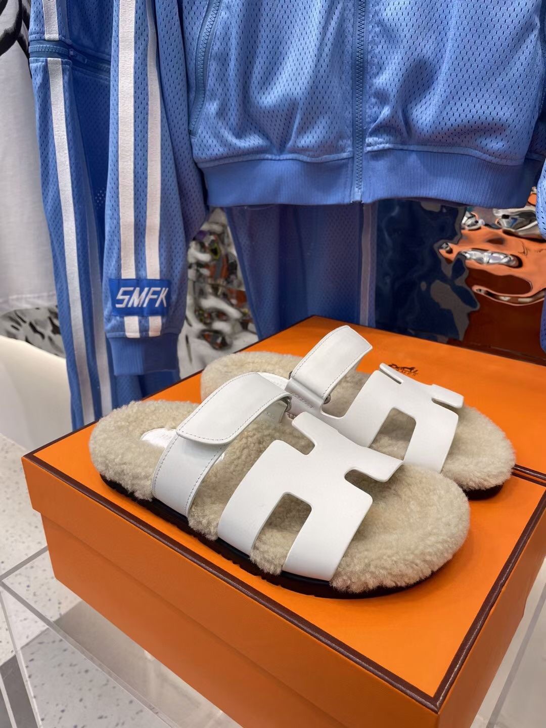 Hermes Chypre Sandal White For Women - Soul Replicas