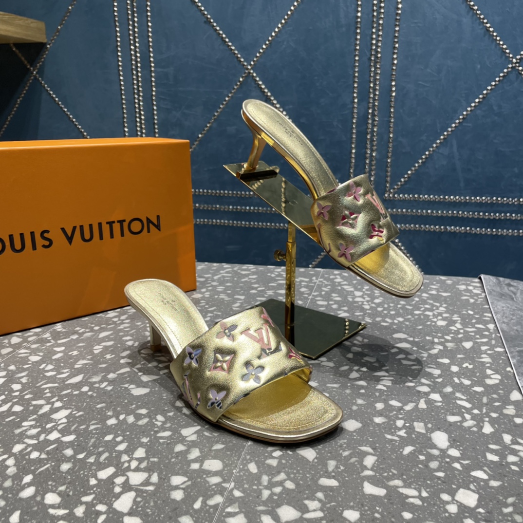 Louis Vuitton Women's Revival Mule Gold For Women LV - Soul Replicas