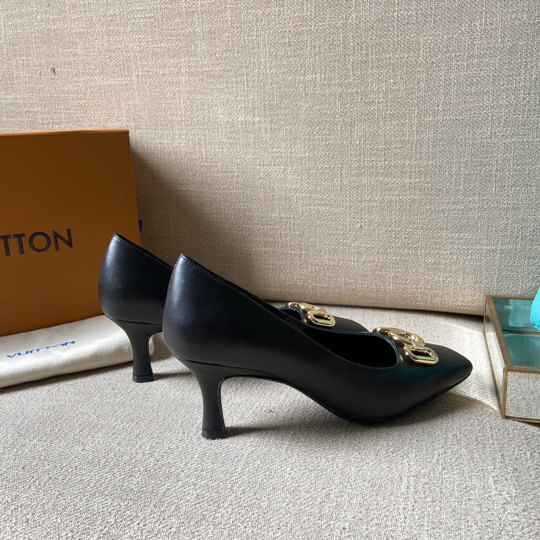 Louis Vuitton Women's Rotary Pump Black For Women LV 1AAE24 - Soul Replicas