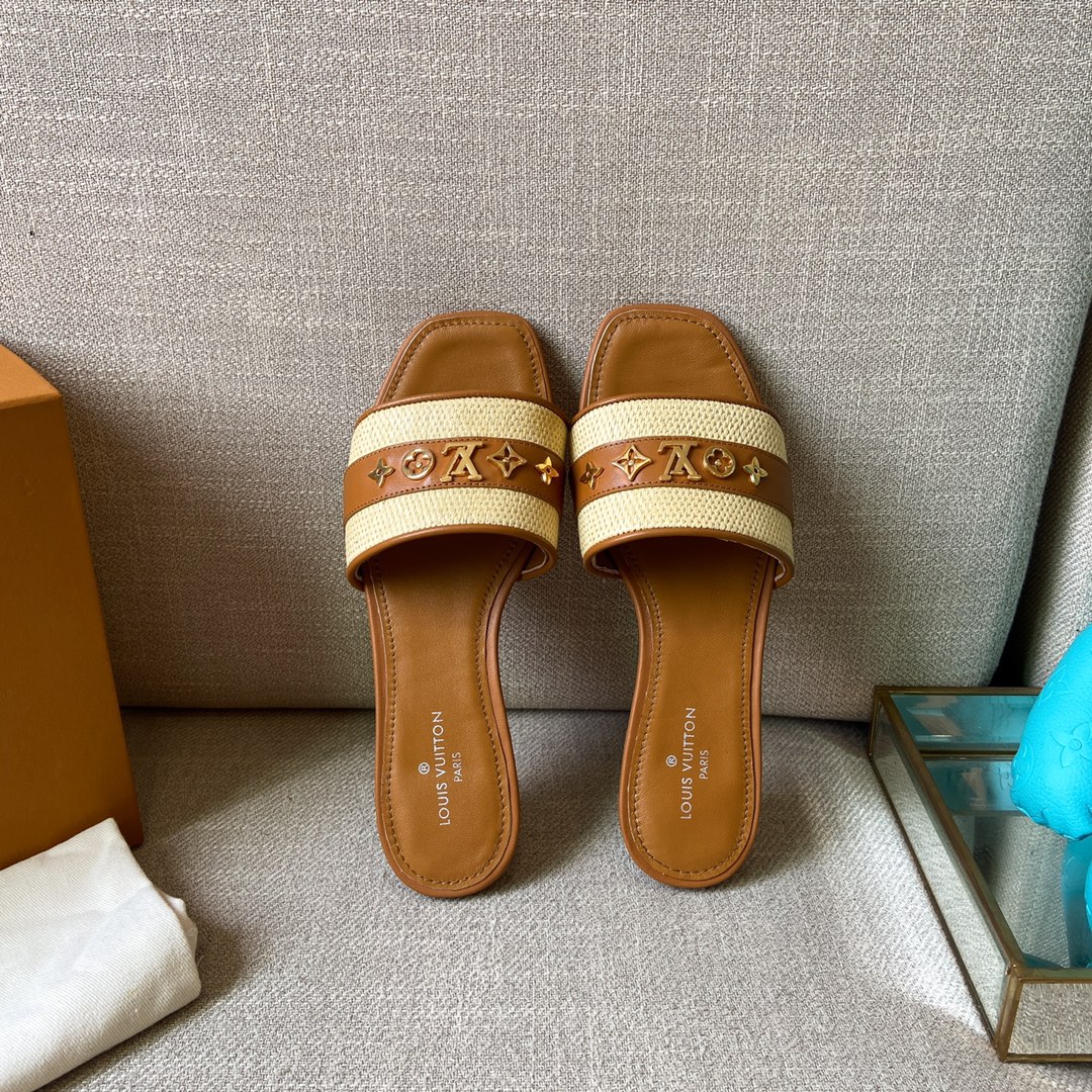 Louis Vuitton Women's Lock It Mule Brown For Women LV - Soul Replicas