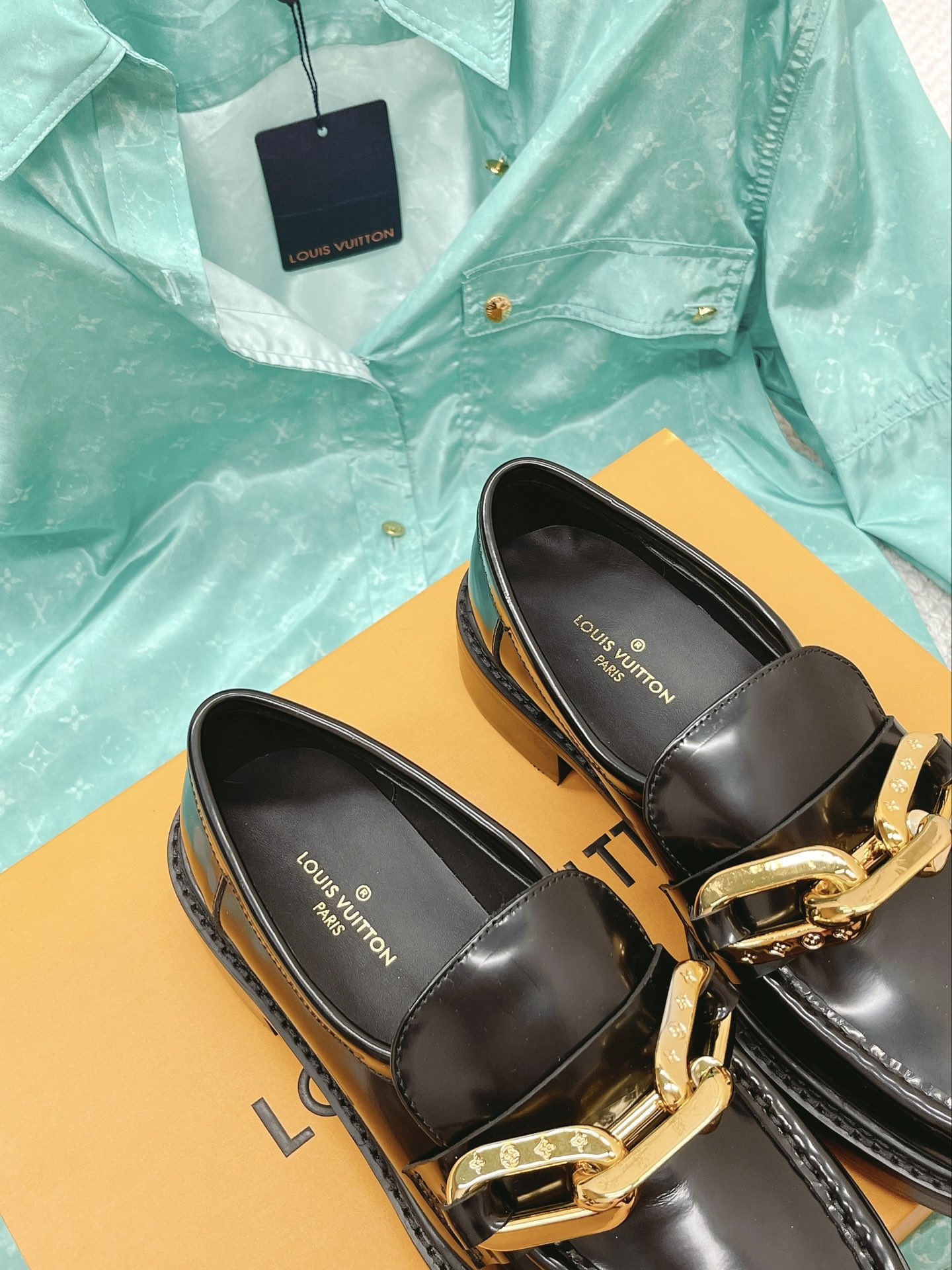 Louis Vuitton Women's Academy Loafer Black For Women LV - Soul Replicas