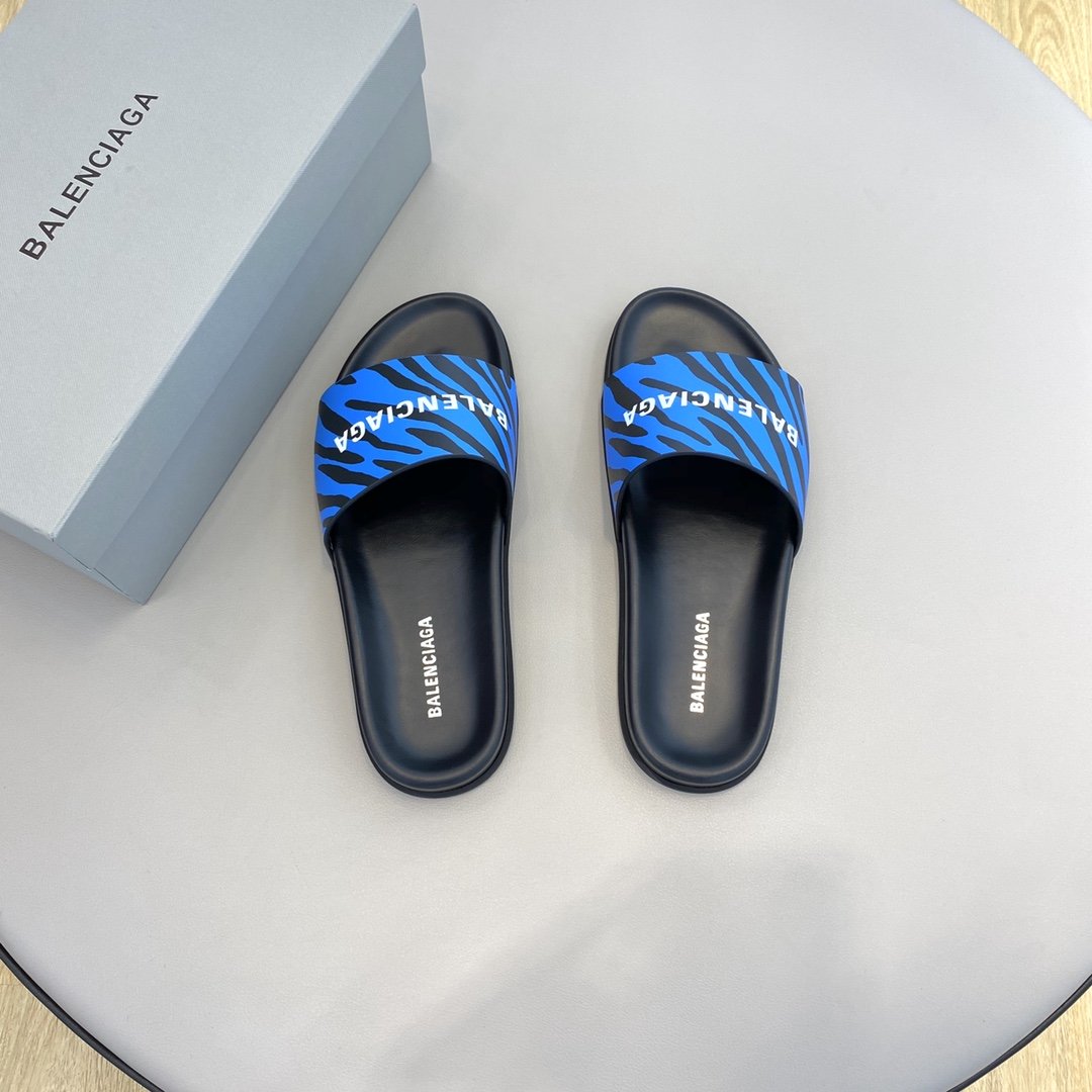 Balenciaga Slide Sandal Blue For Women - Soul Replicas