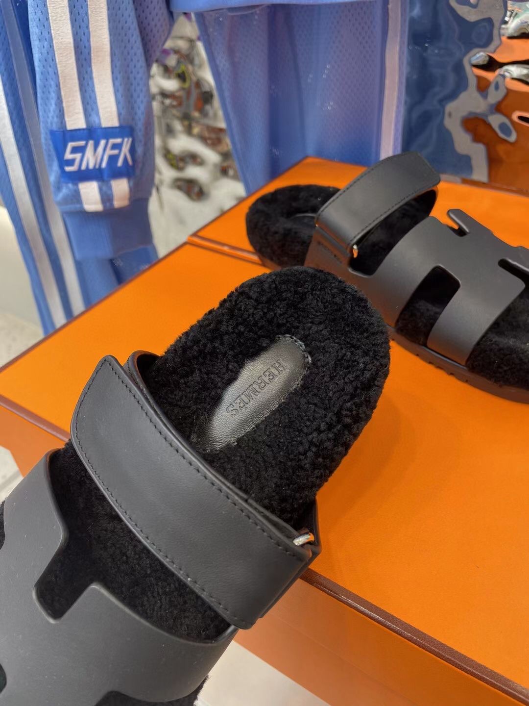 Hermes Chypre Sandal Black For Women H222865ZH02450 - Soul Replicas