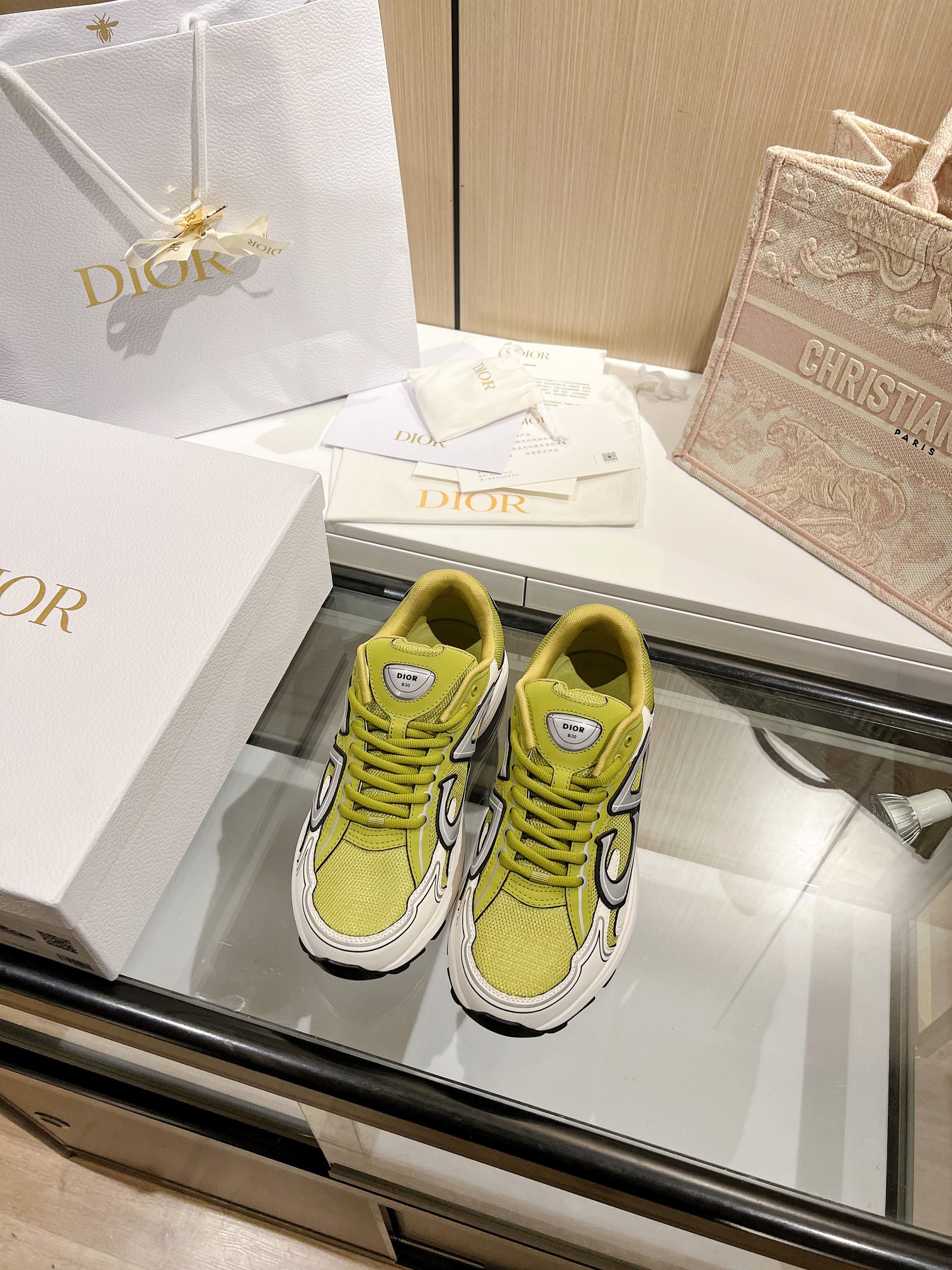 Christian Dior B23 Sneaker Green For Men CD - Soul Replicas