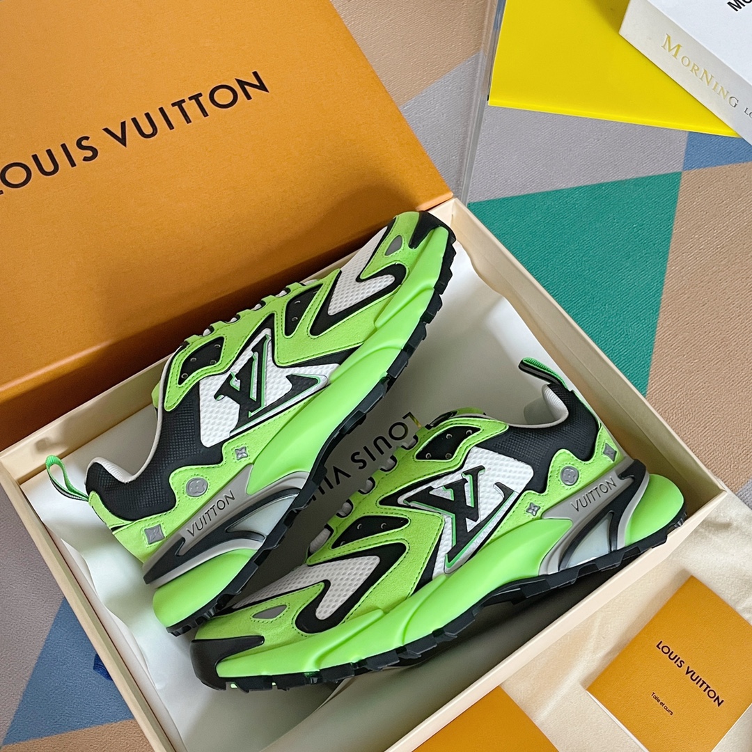 Louis Vuitton Women's LV Runner Tatic Sneaker Green For Women LV 1A9JER - Soul Replicas