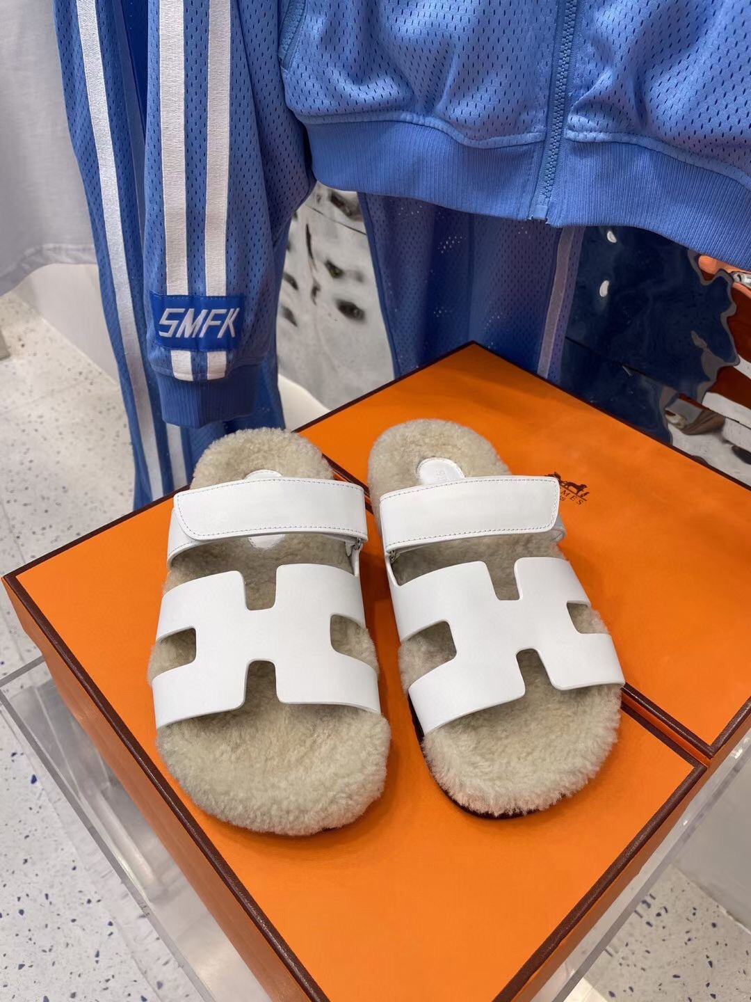 Hermes Chypre Sandal White For Women - Soul Replicas