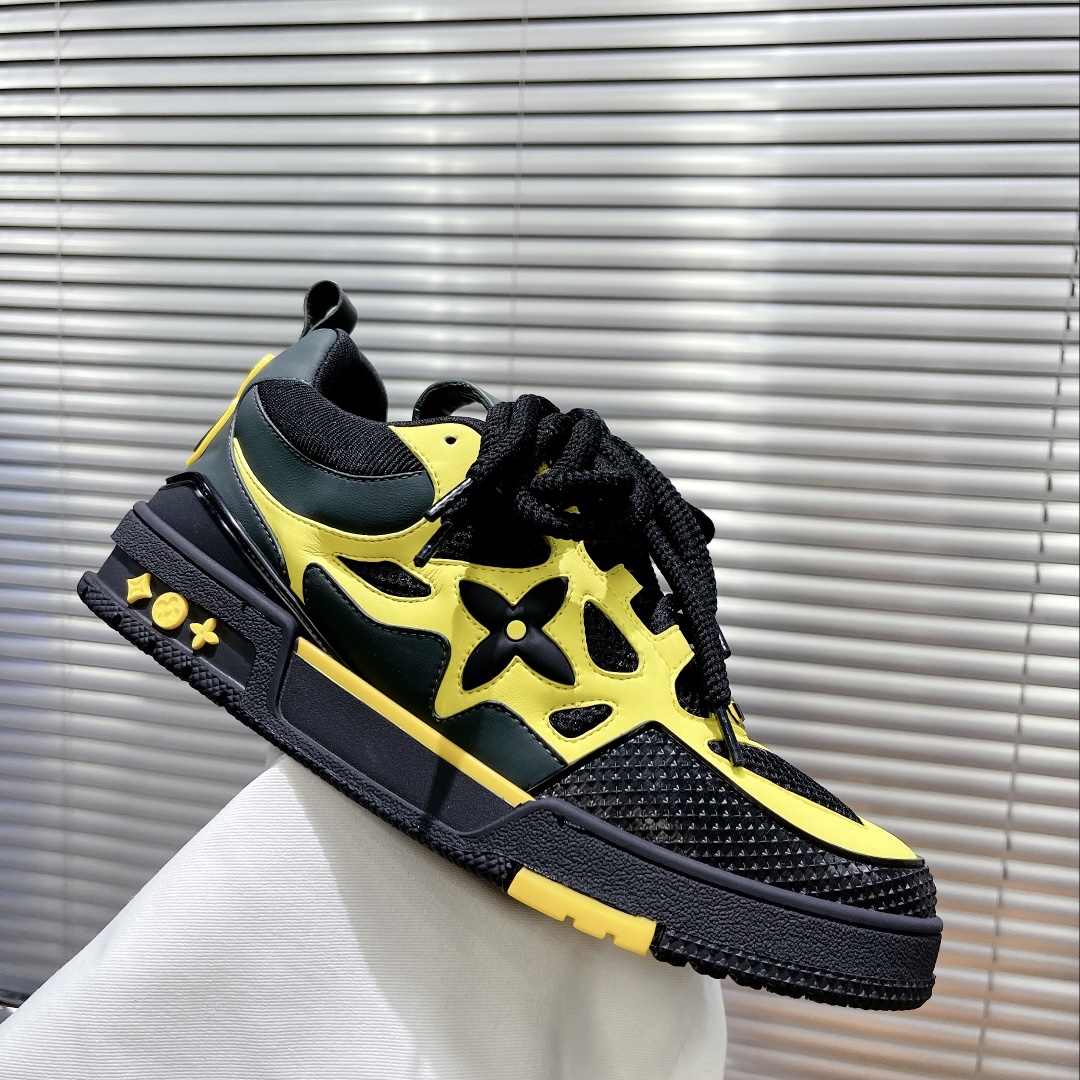 Louis Vuitton Women's Skate Sneakers Yellow For Women LV - Soul Replicas