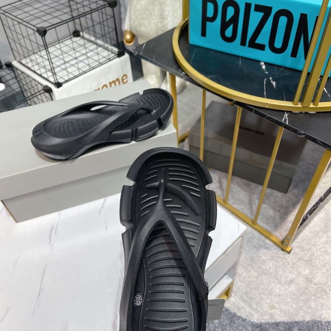 Balenciaga Slide Sandal Black For Women - Soul Replicas