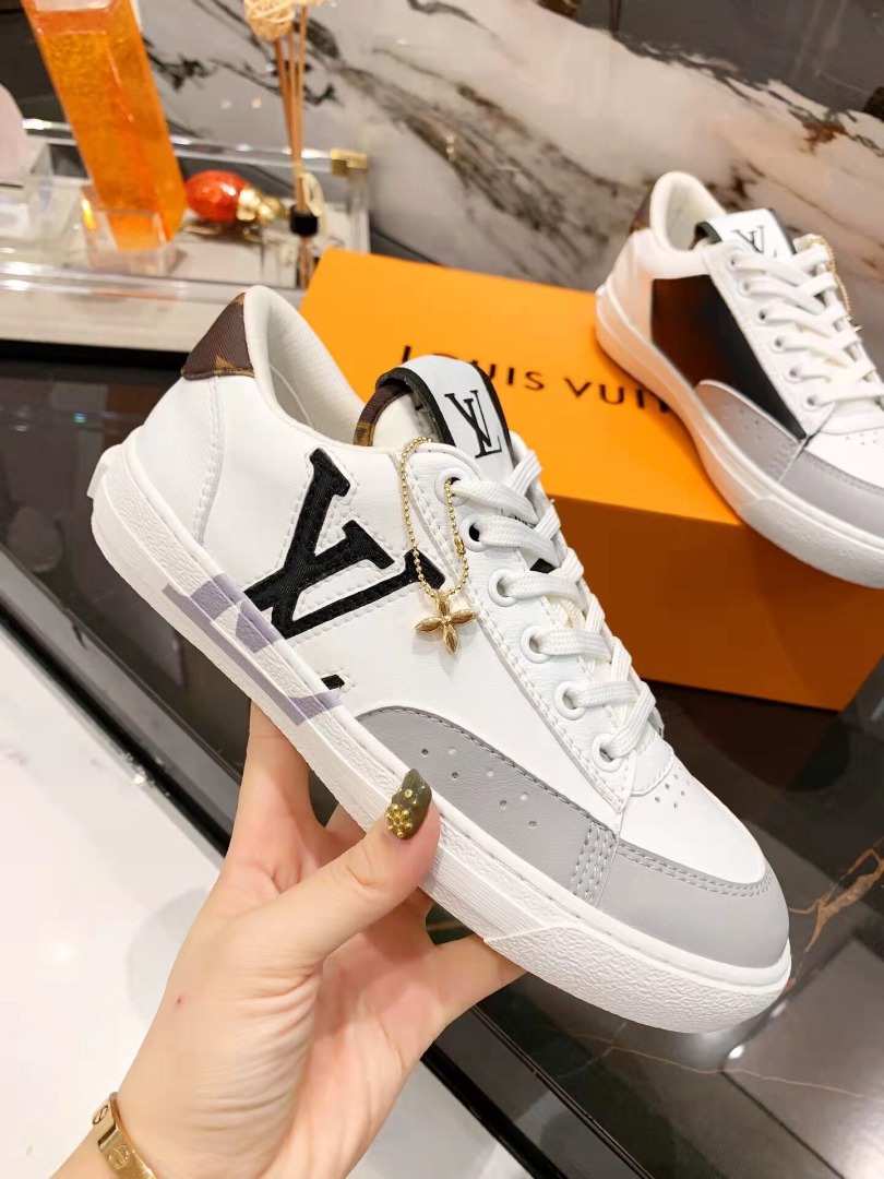 Louis Vuitton Charlie Sneaker Mix Of Recycled And Bio-Based Sustainable Materials Cacao Brown For Women LV 1A9JN8 - Soul Replicas
