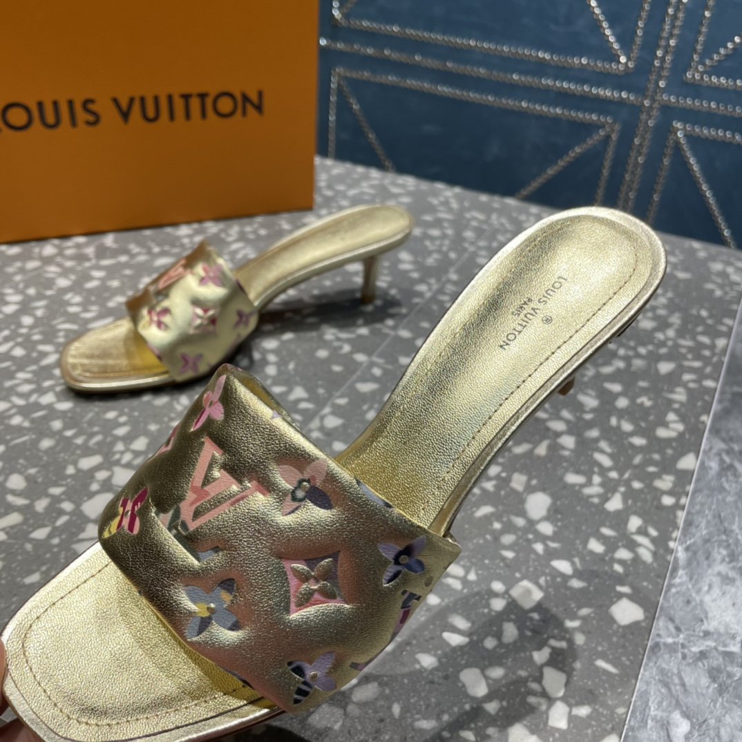Louis Vuitton Women's Revival Mule Gold For Women LV - Soul Replicas