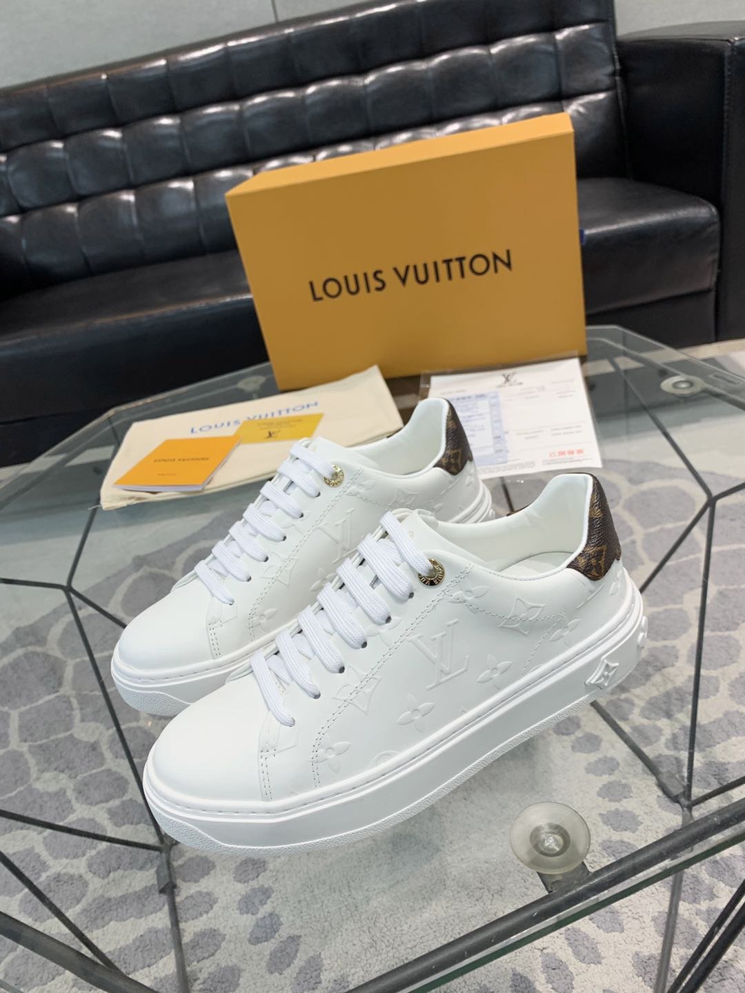 Louis Vuitton Time Out Sneaker White For Women LV 1A9HBD - Soul Replicas