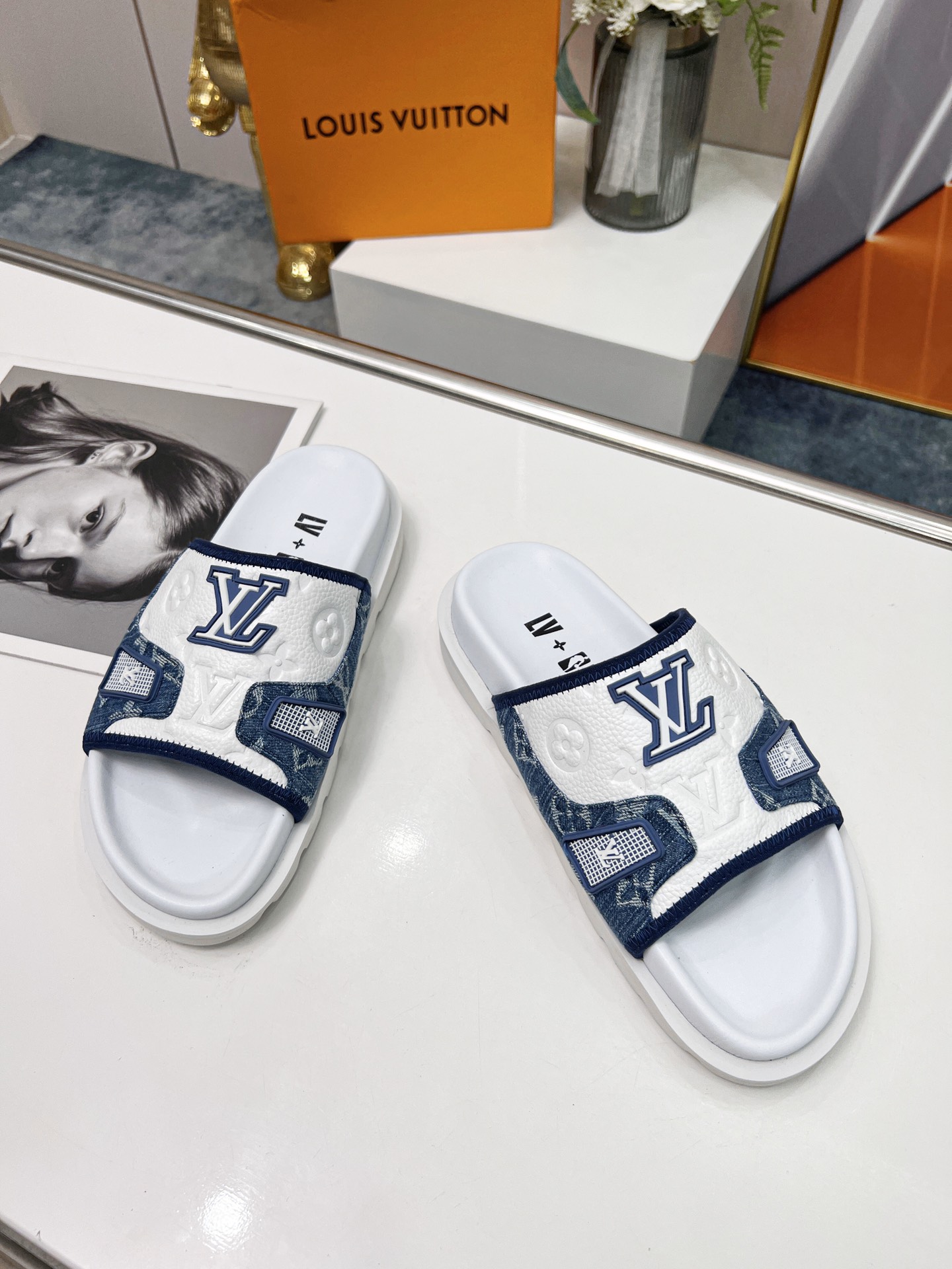 Louis Vuitton Women's Pool Pillow Comfort Mule Blue For Women LV - Soul Replicas