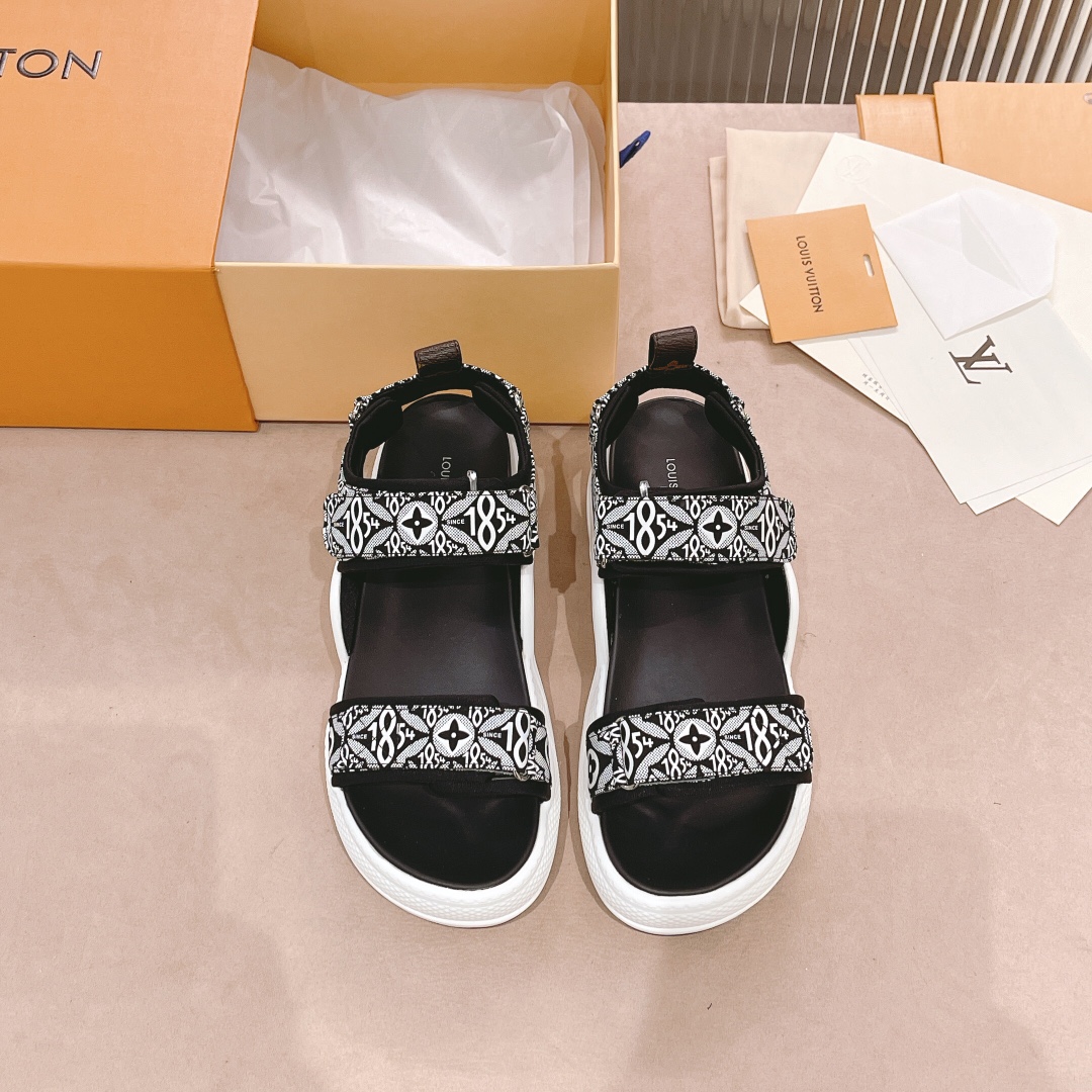 Louis Vuitton Women's LV Archlight Flat Sandal Black For Women LV - Soul Replicas