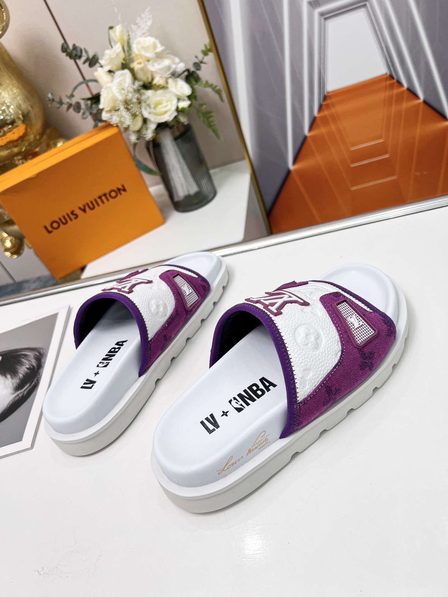 Louis Vuitton Women's Pool Pillow Comfort Mule Violet For Women LV - Soul Replicas