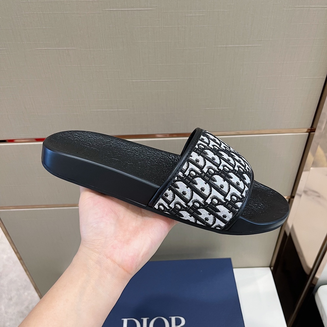 Christian Dior Aqua Sandal Black/White For Men CD - Soul Replicas