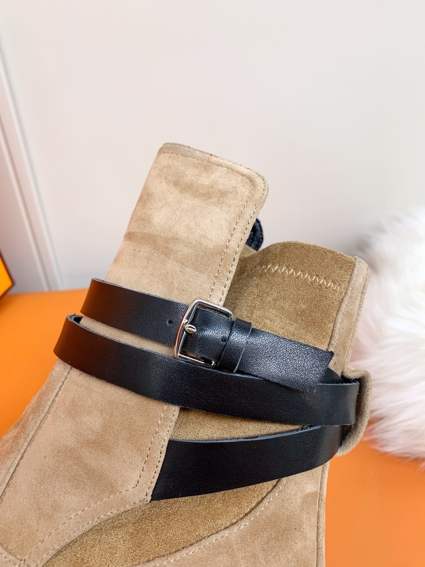 Hermes Frenchie 70 Ankle Boot Beige For Women 2.8in/7cm. - Soul Replicas