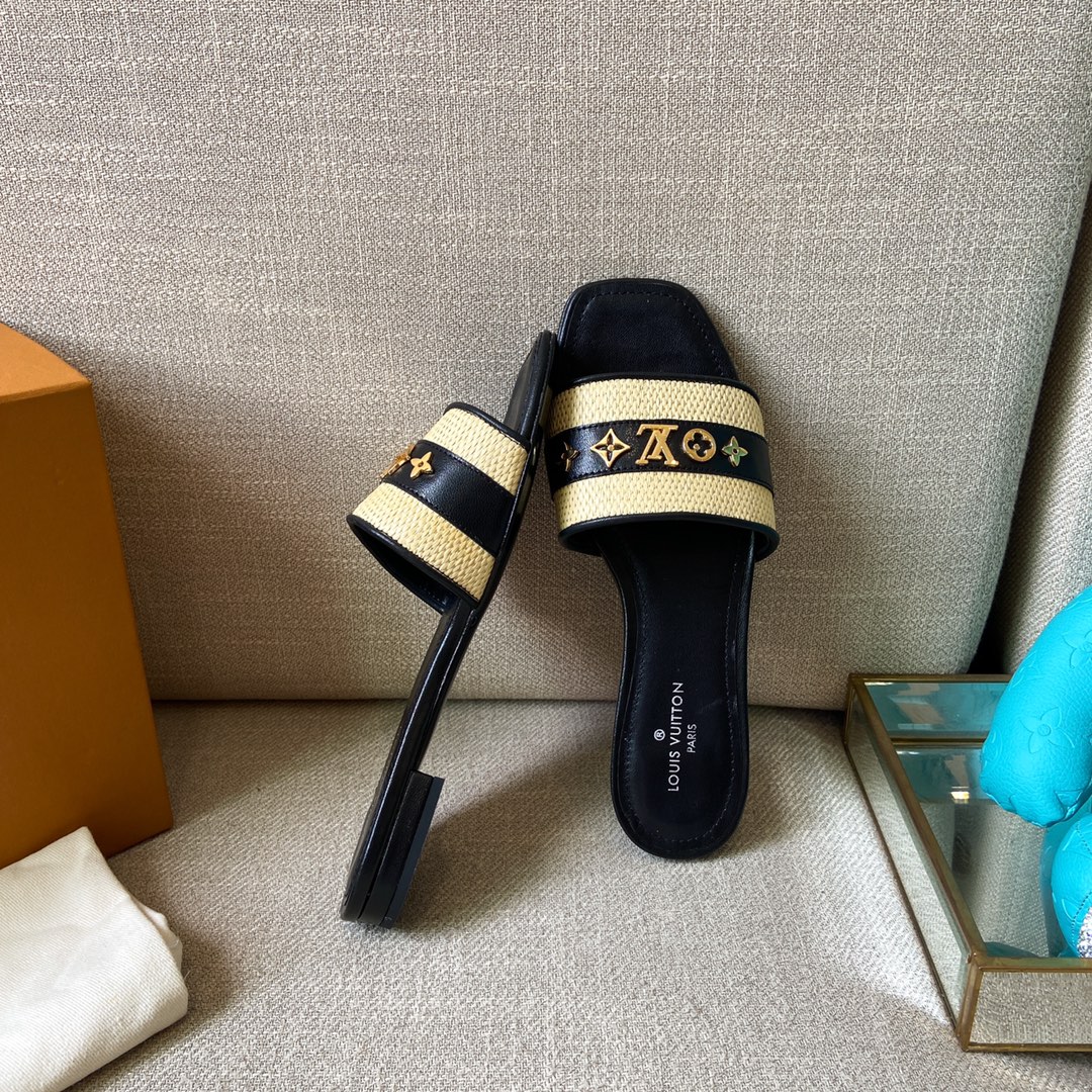 Louis Vuitton Women's Lock It Mule Black For Women LV - Soul Replicas