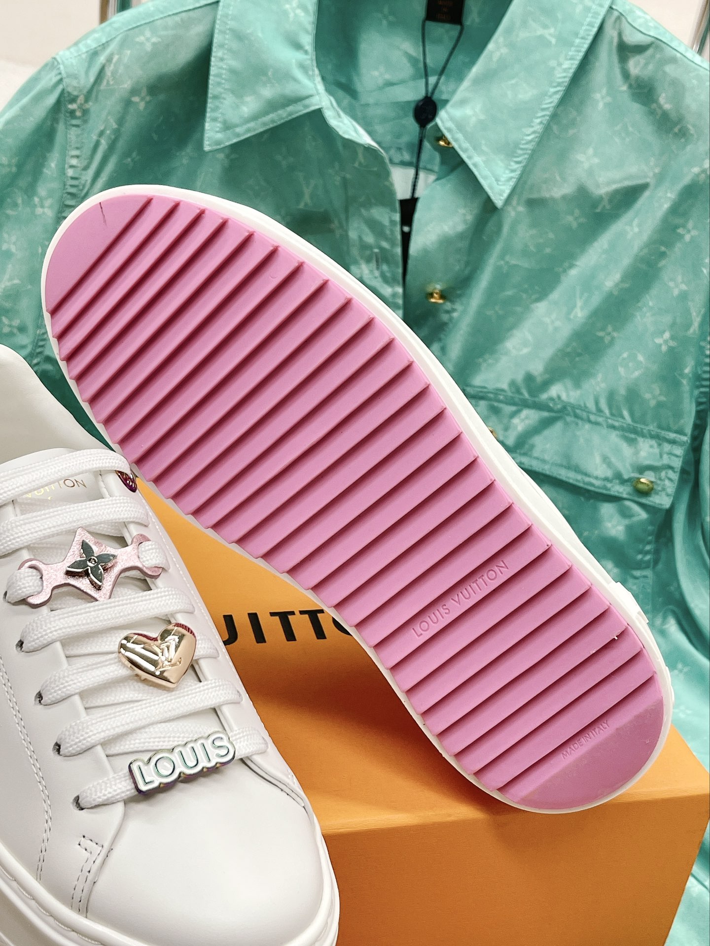 Louis Vuitton Women's Time Out Sneaker Pink For Women LV 1AADNC - Soul Replicas