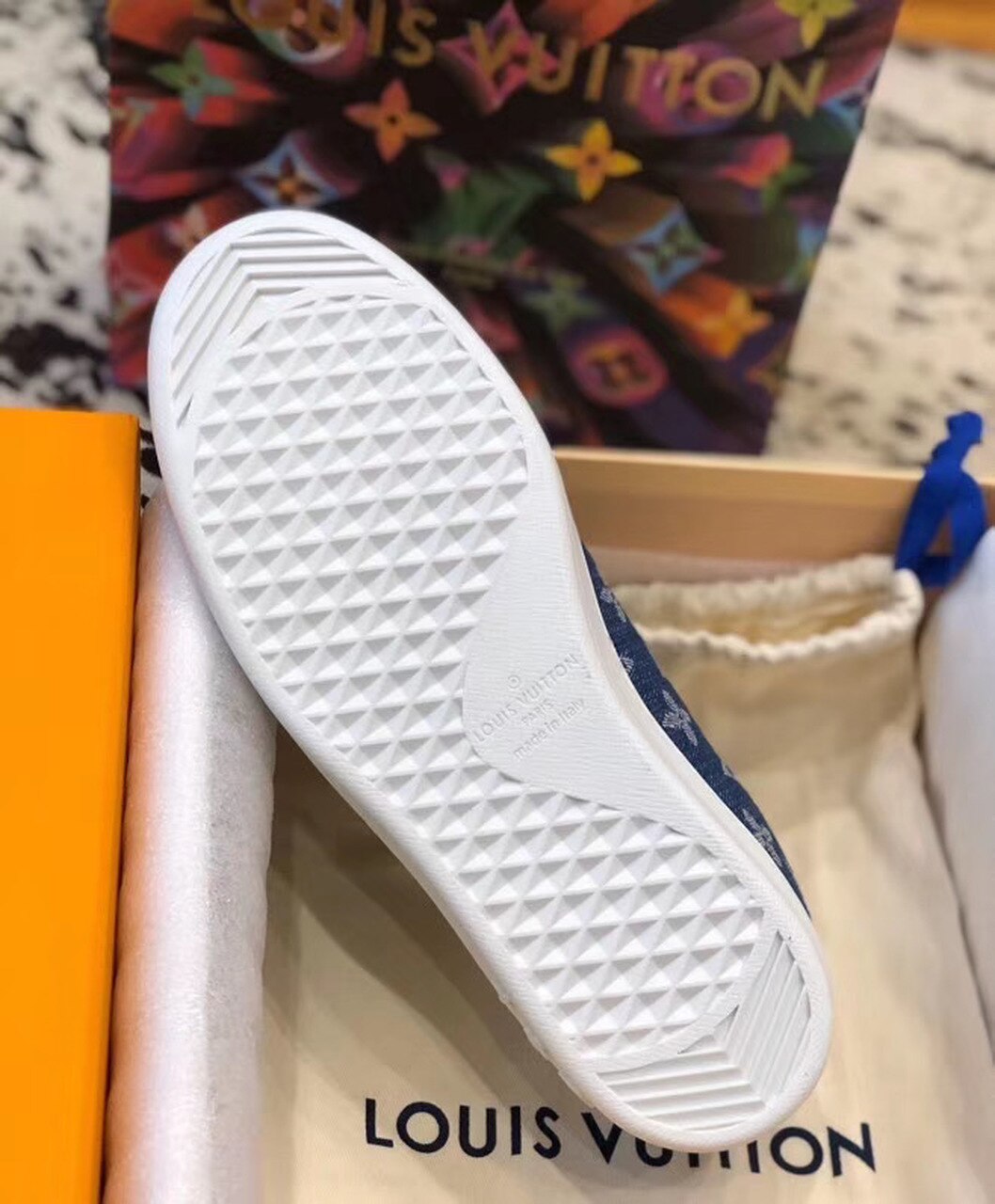 Louis Vuitton Luxembourg Sneaker Monogram Canvas Blue For Women LV - Soul Replicas