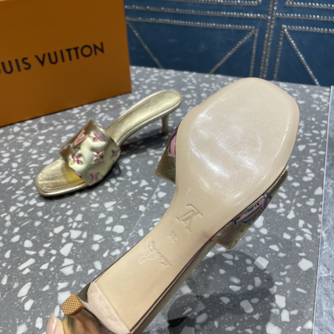 Louis Vuitton Women's Revival Mule Gold For Women LV - Soul Replicas