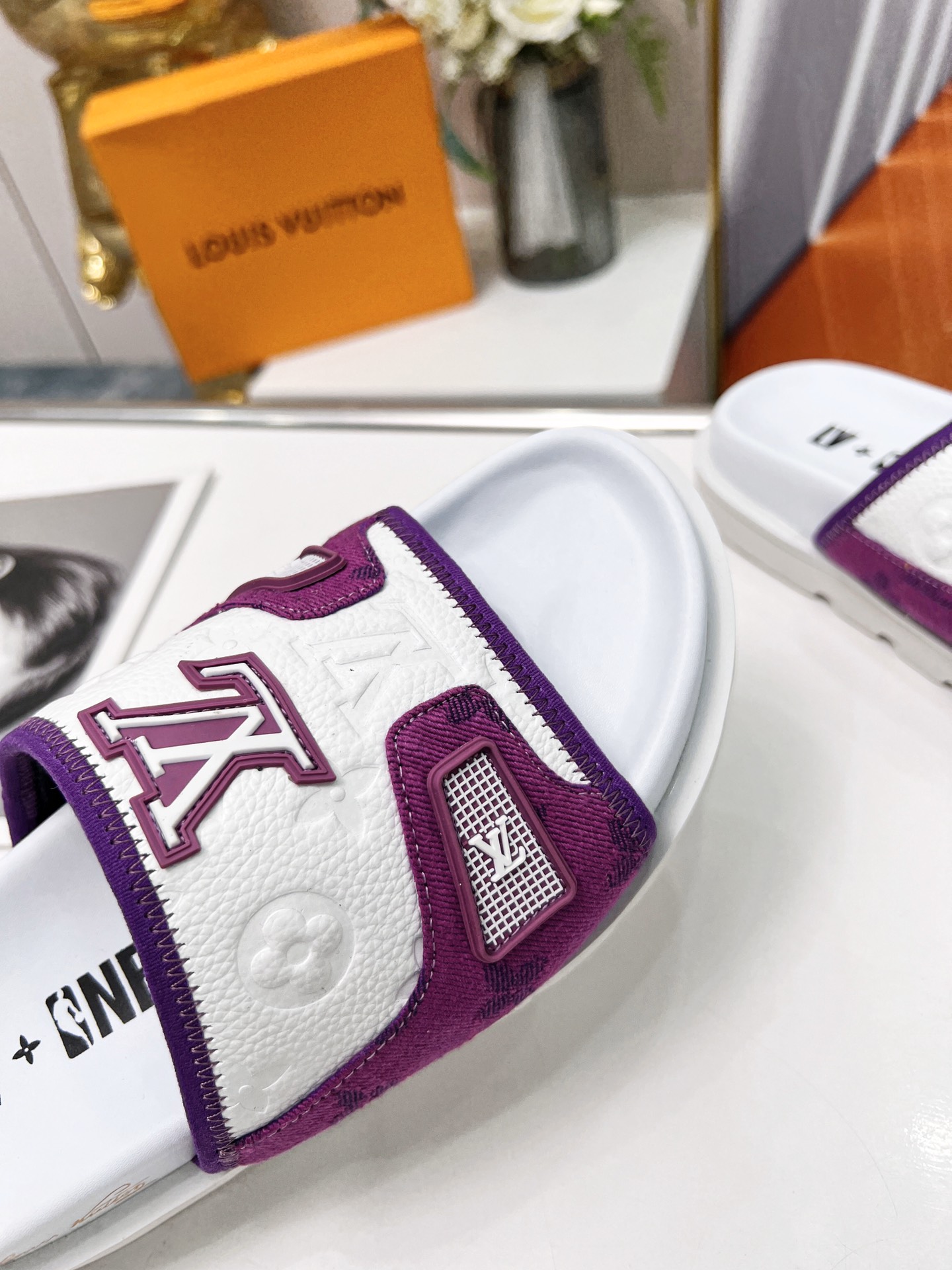 Louis Vuitton Women's Pool Pillow Comfort Mule Violet For Women LV - Soul Replicas