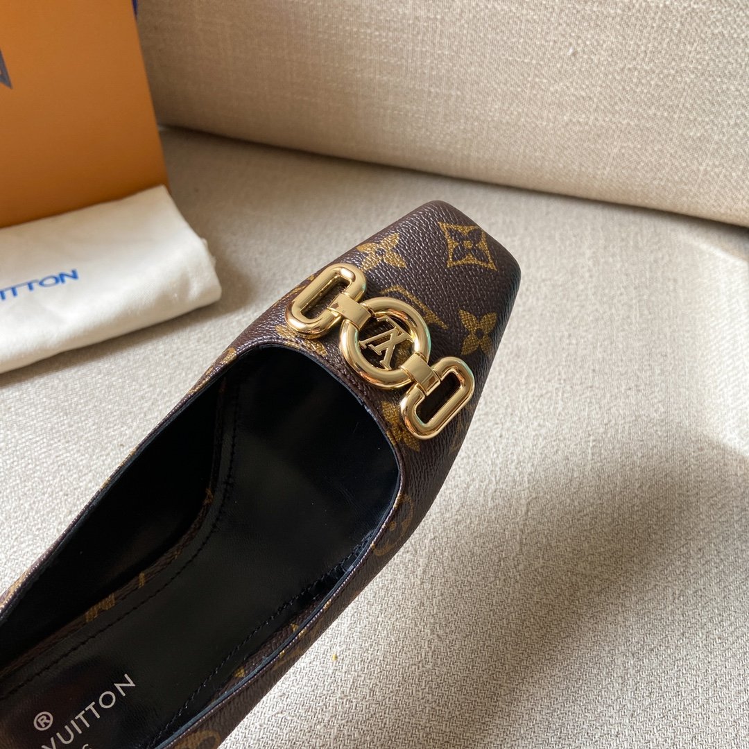 Louis Vuitton Women's Rotary Pump Cacao Brown For Women LV - Soul Replicas