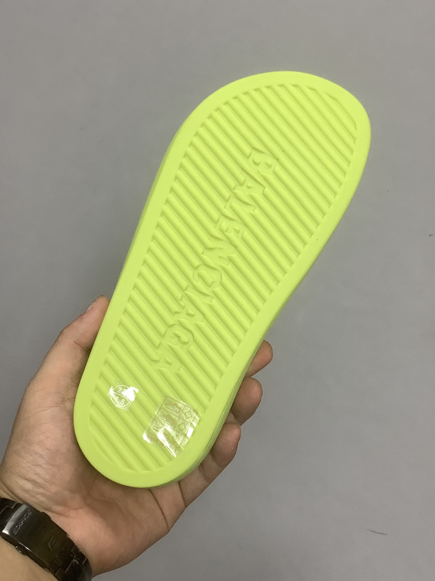 Balenciaga Pool Slide Sandal Green Neon For Women - Soul Replicas