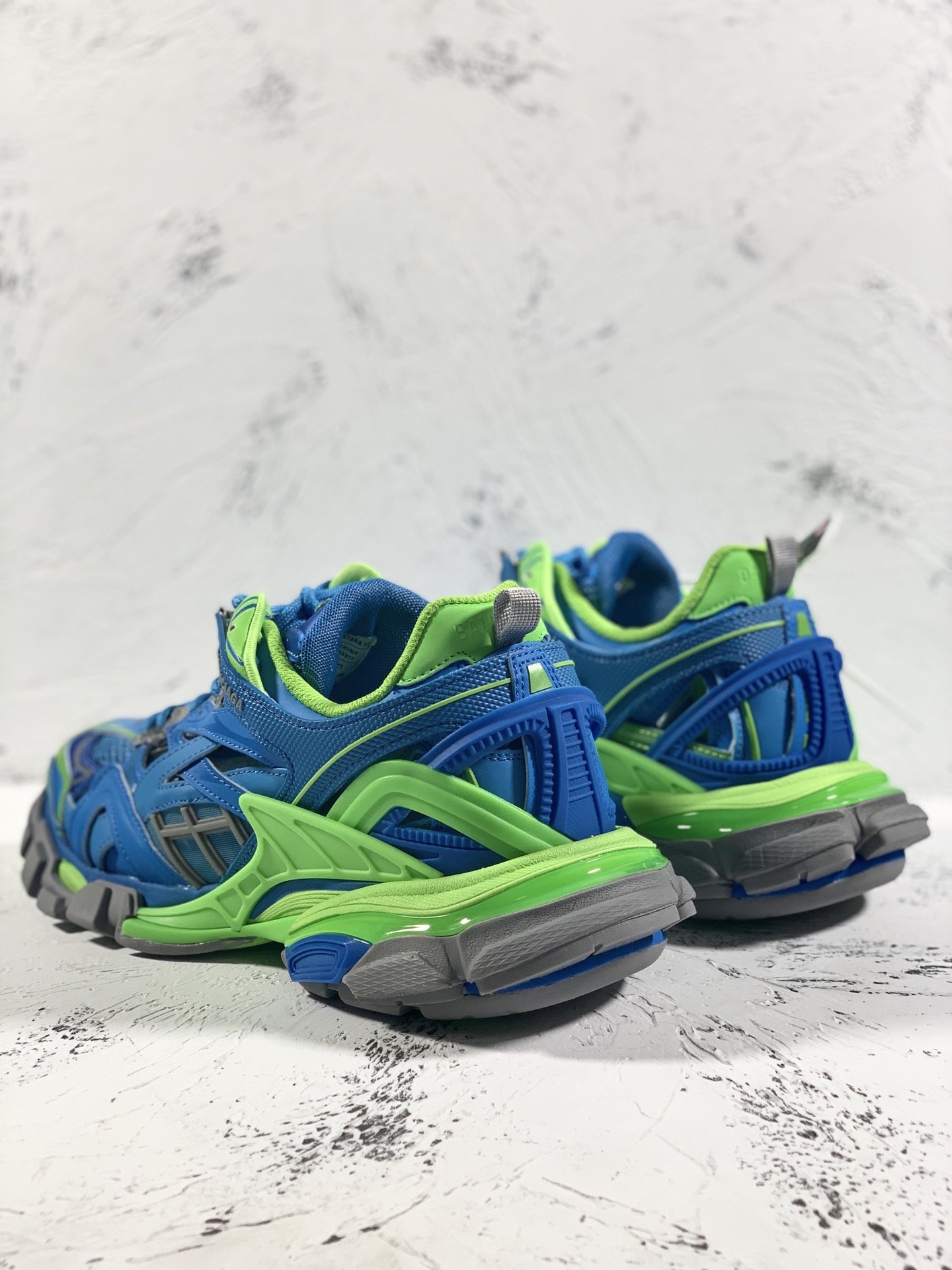 Balenciaga Track.2 Clear Sole Trainers Blue For Women - Soul Replicas