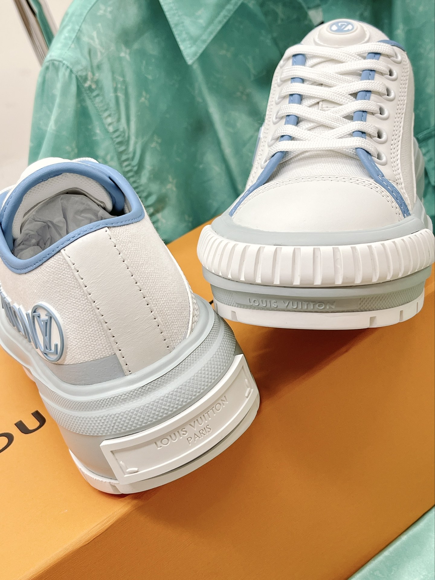 Louis Vuitton Women's LV Squad Sneaker Blue For Women LV - Soul Replicas