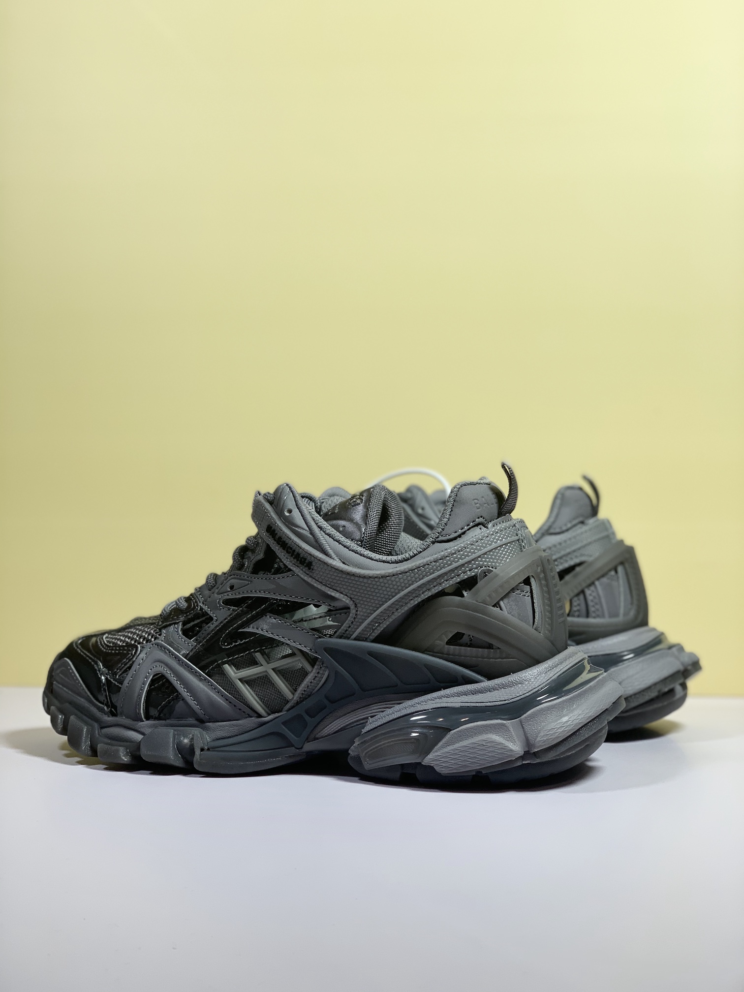 Balenciaga Track.2 Clear Sole Trainers Grey For Women - Soul Replicas