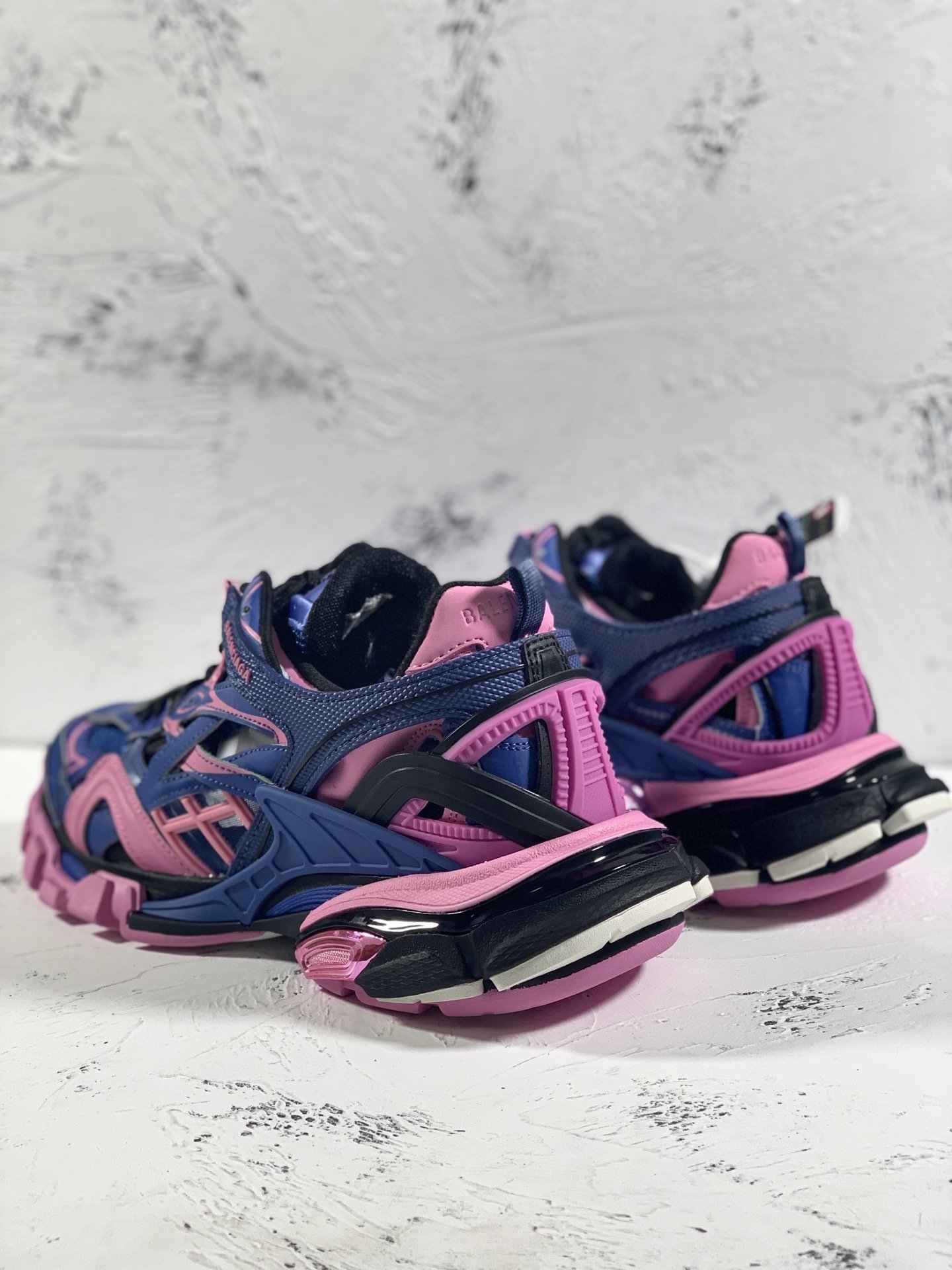 Balenciaga Track.2 Clear Sole Trainers Dark Purple For Women - Soul Replicas
