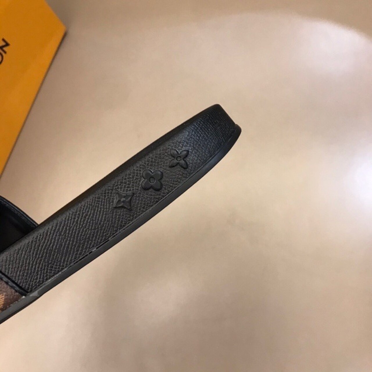 Louis Vuitton Waterfront Mule Monogram Rubber Brown For Men LV 1A3PSD - Soul Replicas