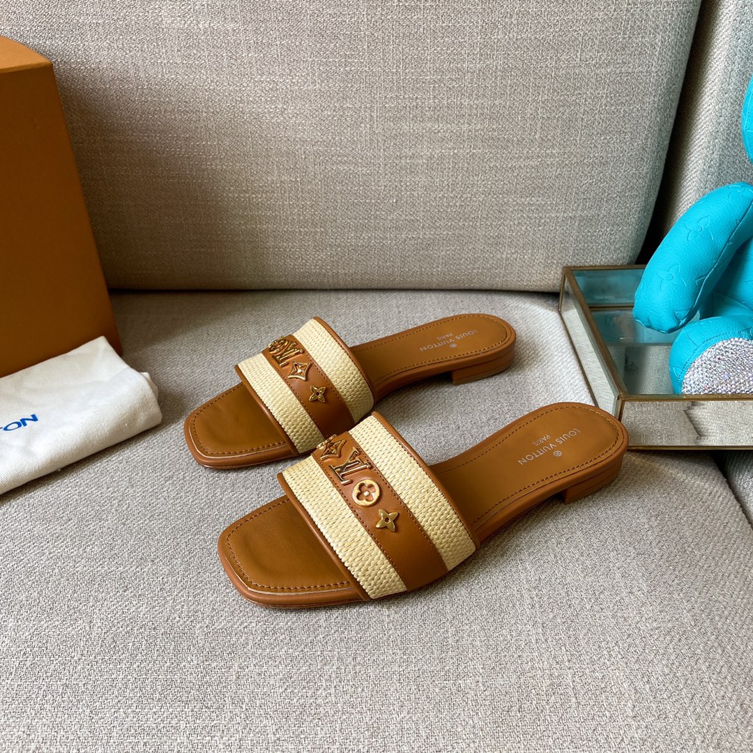 Louis Vuitton Women's Lock It Mule Brown For Women LV - Soul Replicas