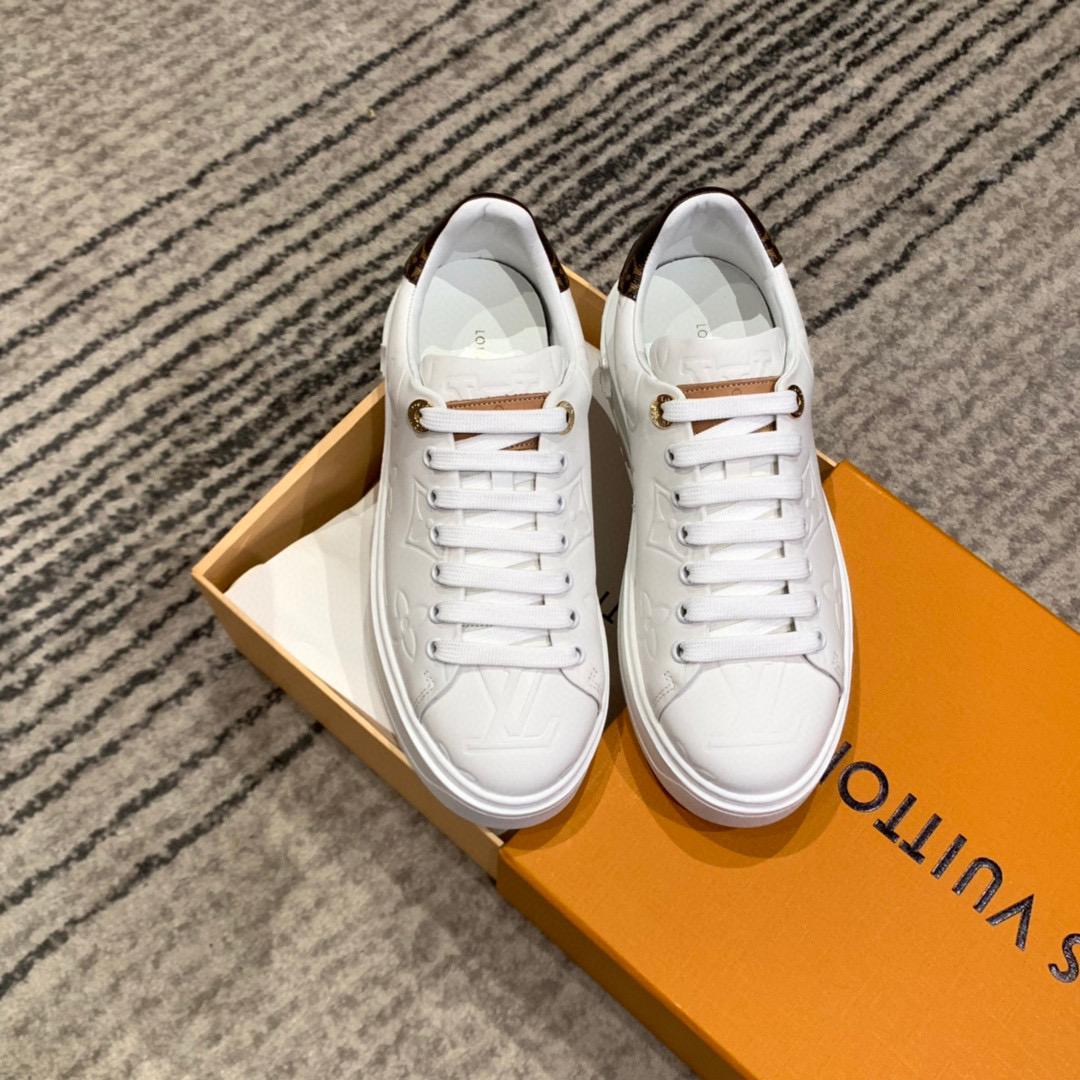 Louis Vuitton Time Out Sneaker White For Women LV - Soul Replicas