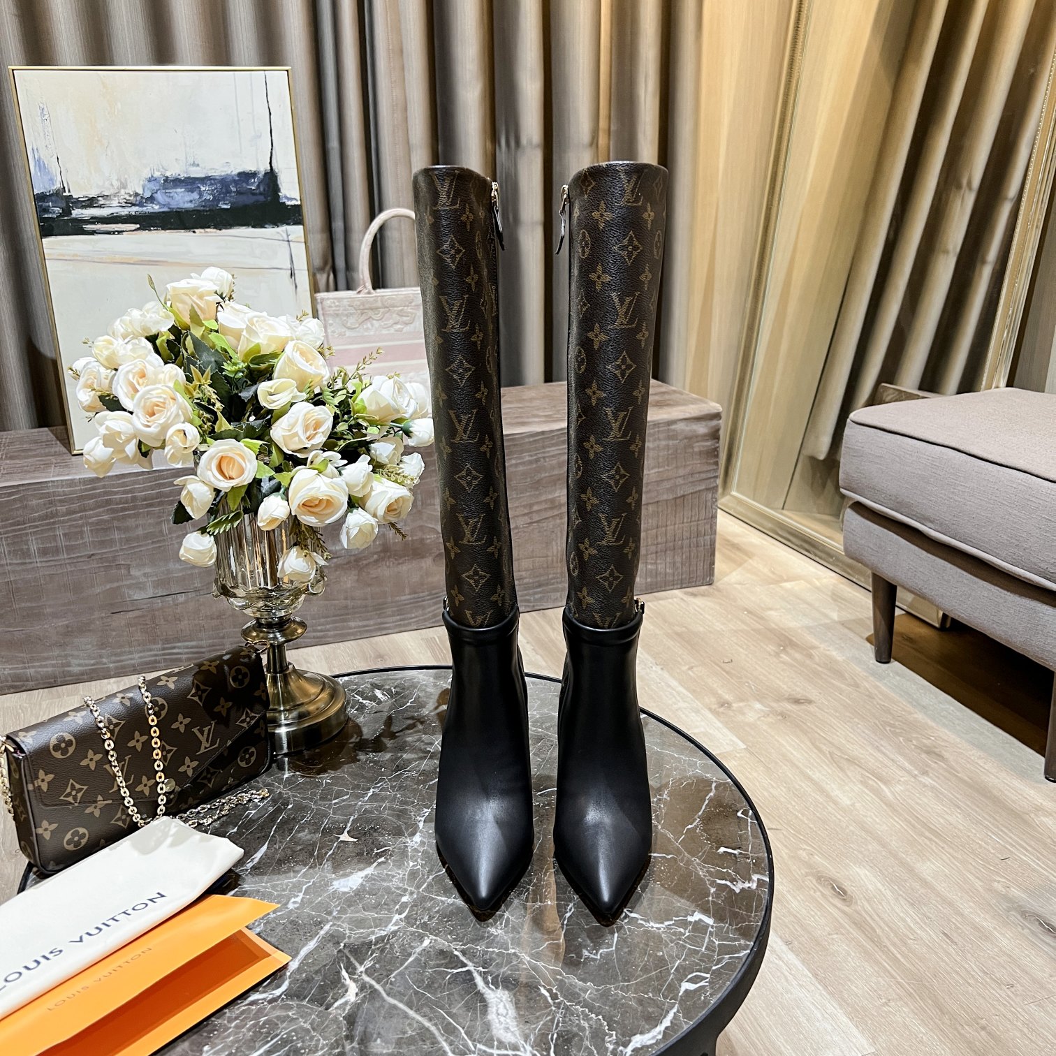 Louis Vuitton Women's Bottine Silhouette Brown For Women LV - Soul Replicas