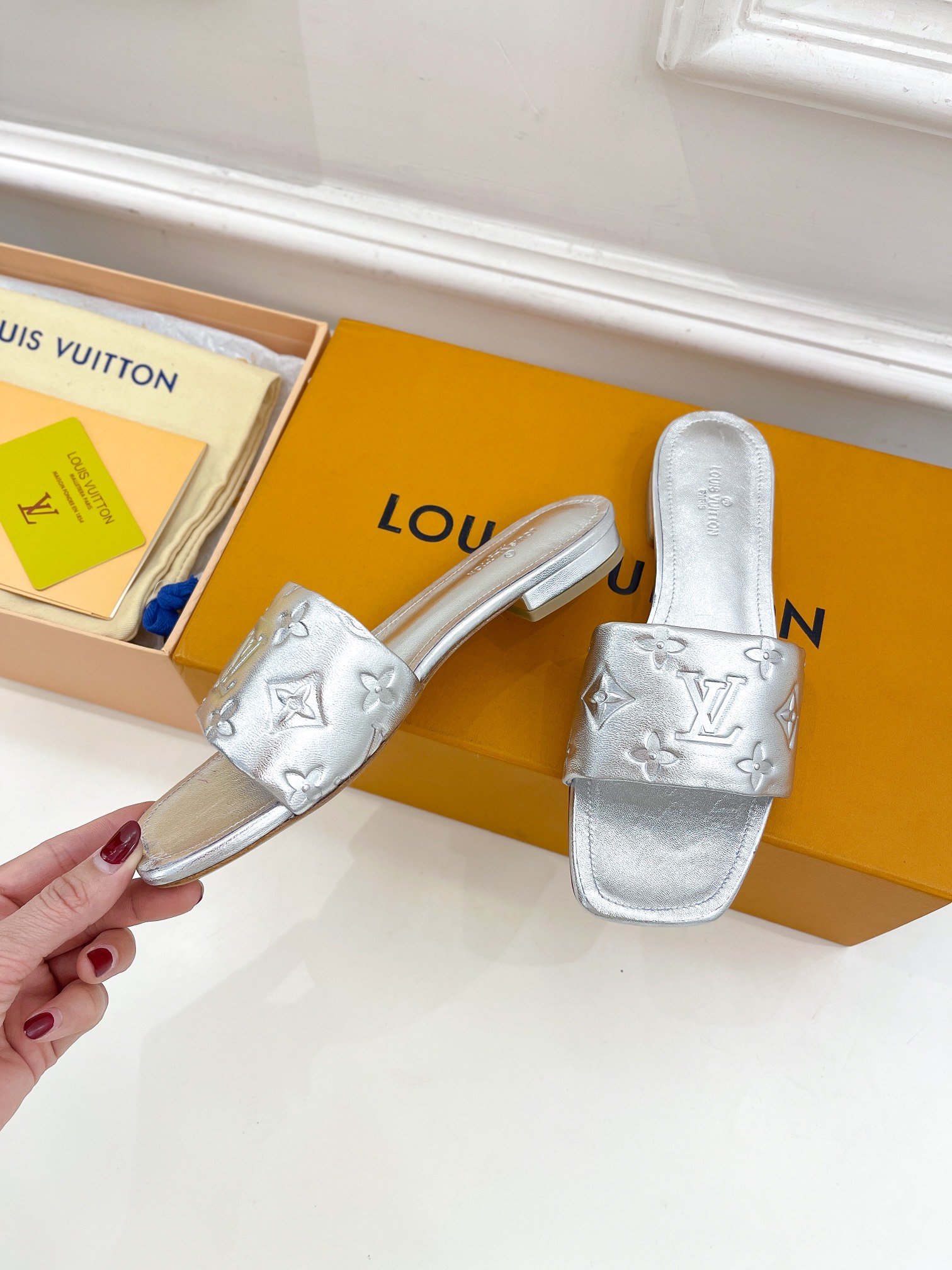 Louis Vuitton Women's Revival Flat Mule Sliver For Women LV 1A9QJG - Soul Replicas