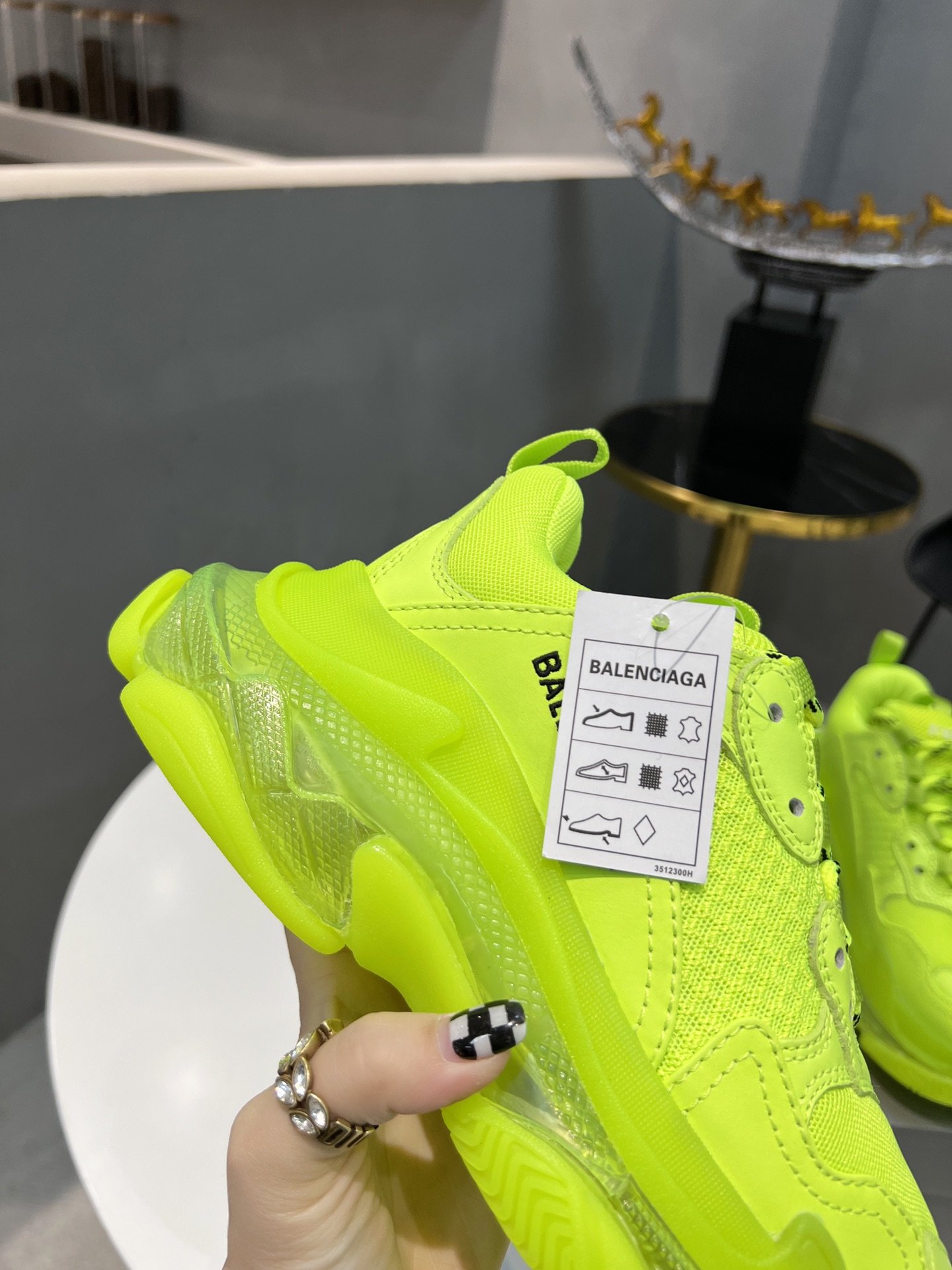 Balenciaga Triple S Trainers Clear Sole Yellow For Women - Soul Replicas