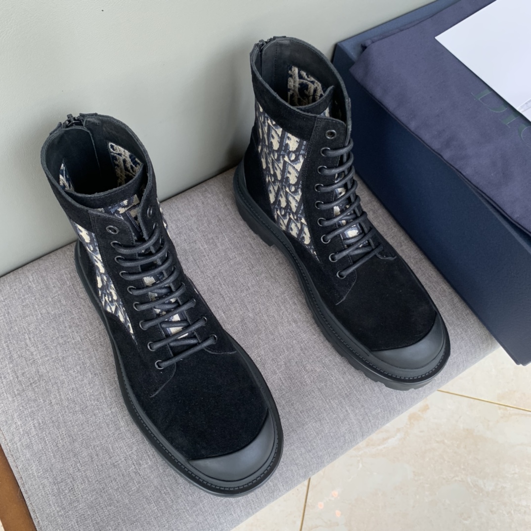 Christian Dior Explorer Ankle Boot Black For Men CD - Soul Replicas