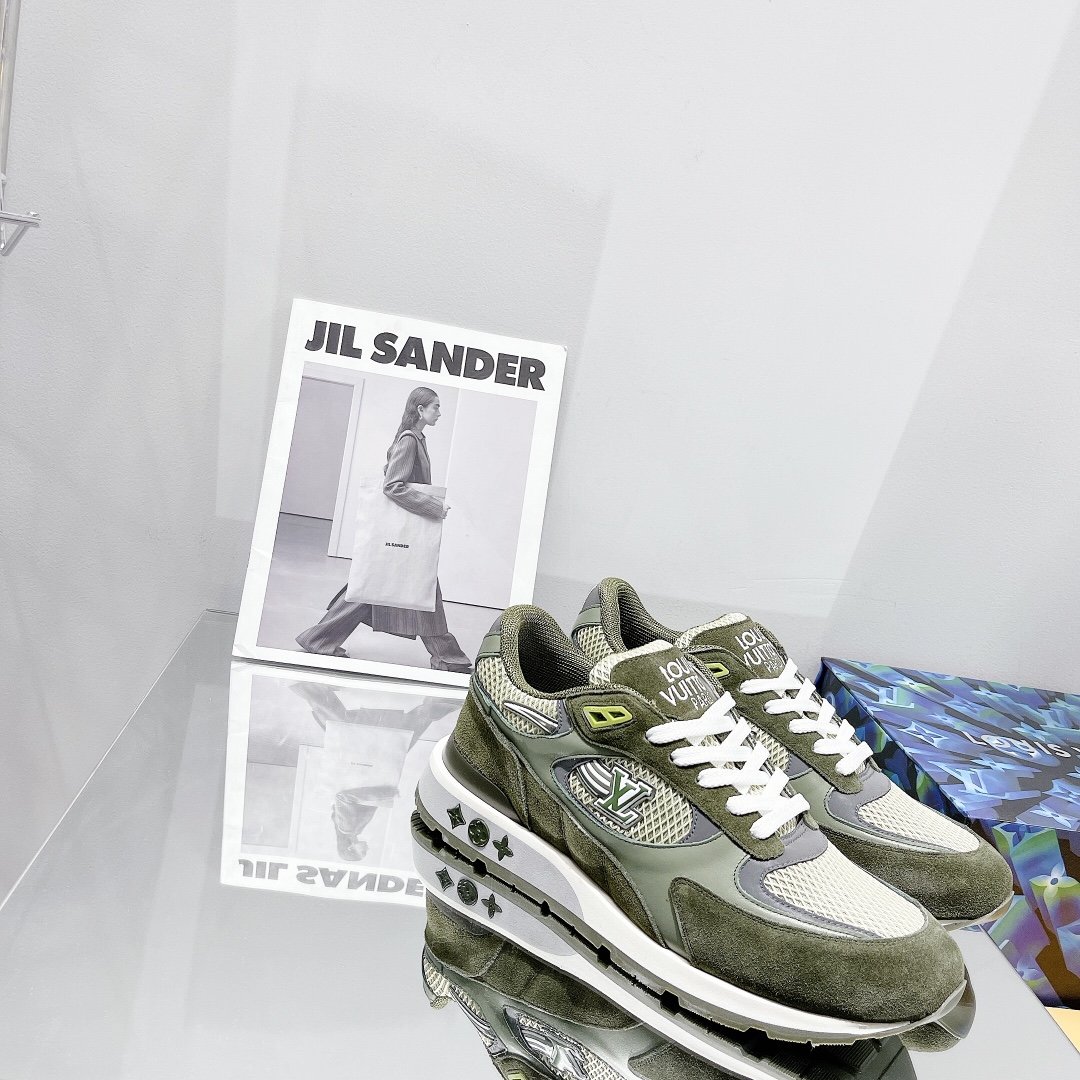 Louis Vuitton Run Away Sneaker Monogram Material Brown For Women LV - Soul Replicas