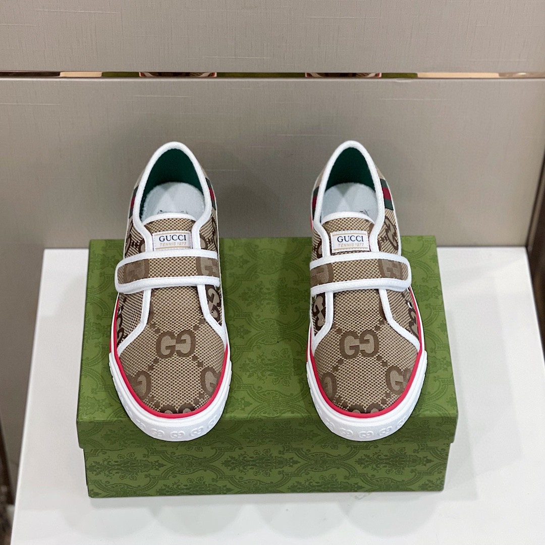 Gucci Women's Maxi Gucci Tennis 1977 Sneaker Beige For Women 676092 - Soul Replicas