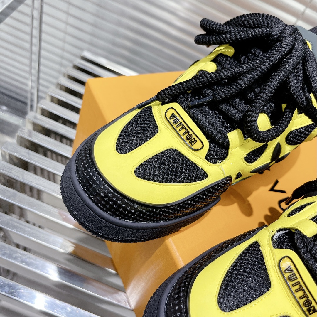 Louis Vuitton Women's Skate Sneakers Yellow For Women LV - Soul Replicas